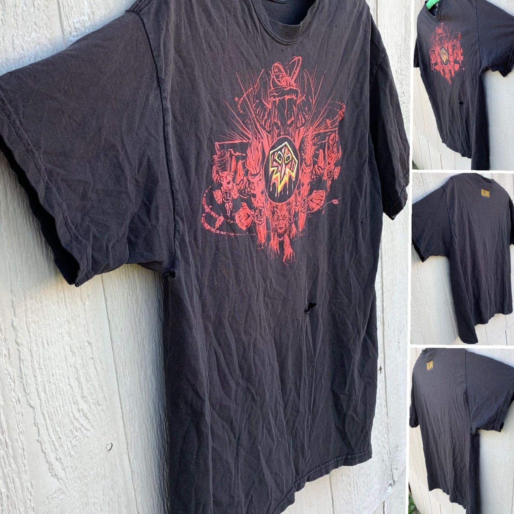 Vintage VINTAGE Jinx Blizzard Entertainment Inc T-Shirt Unisex Adults Short Sleeve Crew Neck Black Cotton 42-44 Graphic Print Size L Mens Women Girls Boys Size US L / EU 52-54 / 3 - 3 Thumbnail