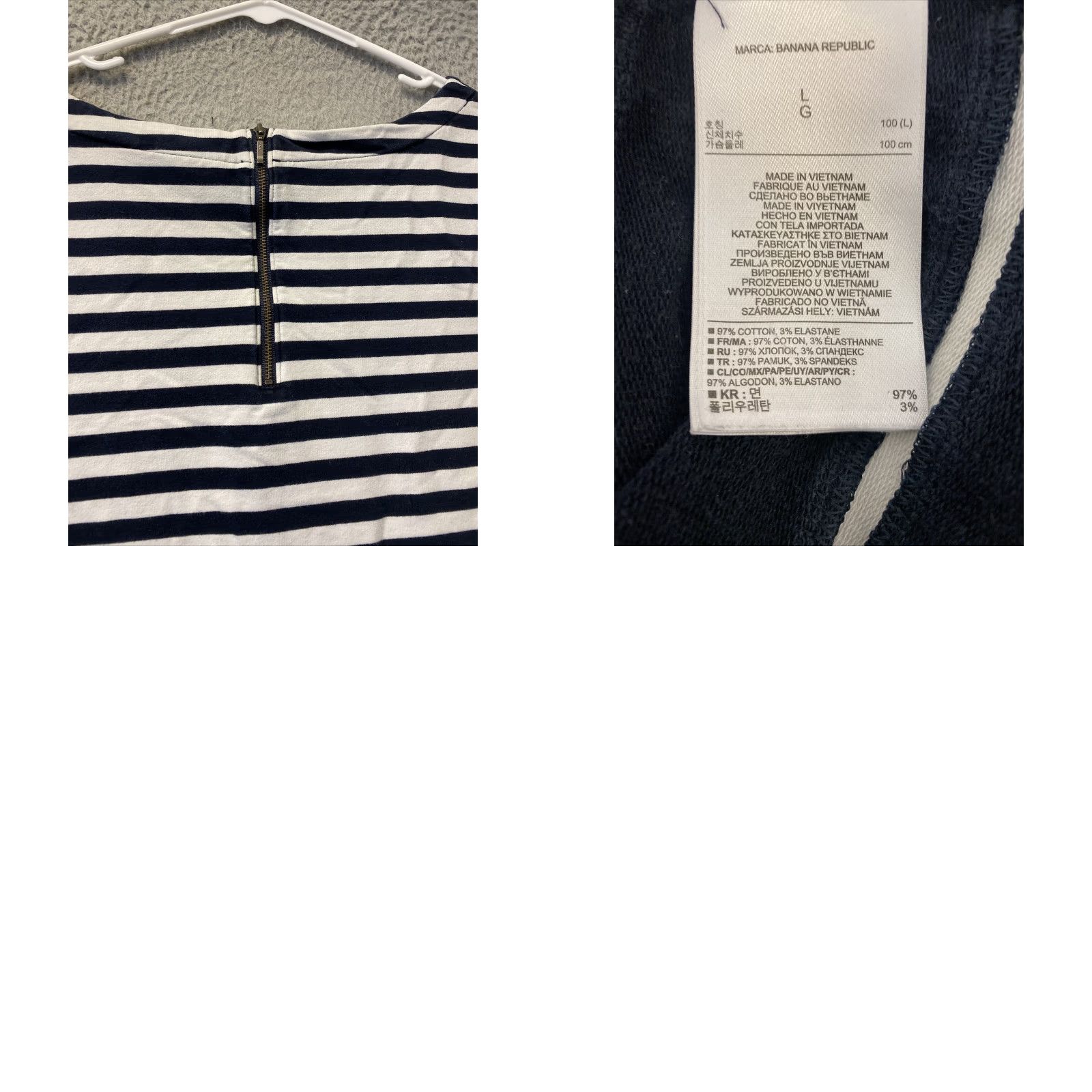 Banana Republic Banana Republic Women's Pullover Sweater L Blue Solid Long Sleeve Casual Knit Size L / US 10 / IT 46 - 8 Thumbnail