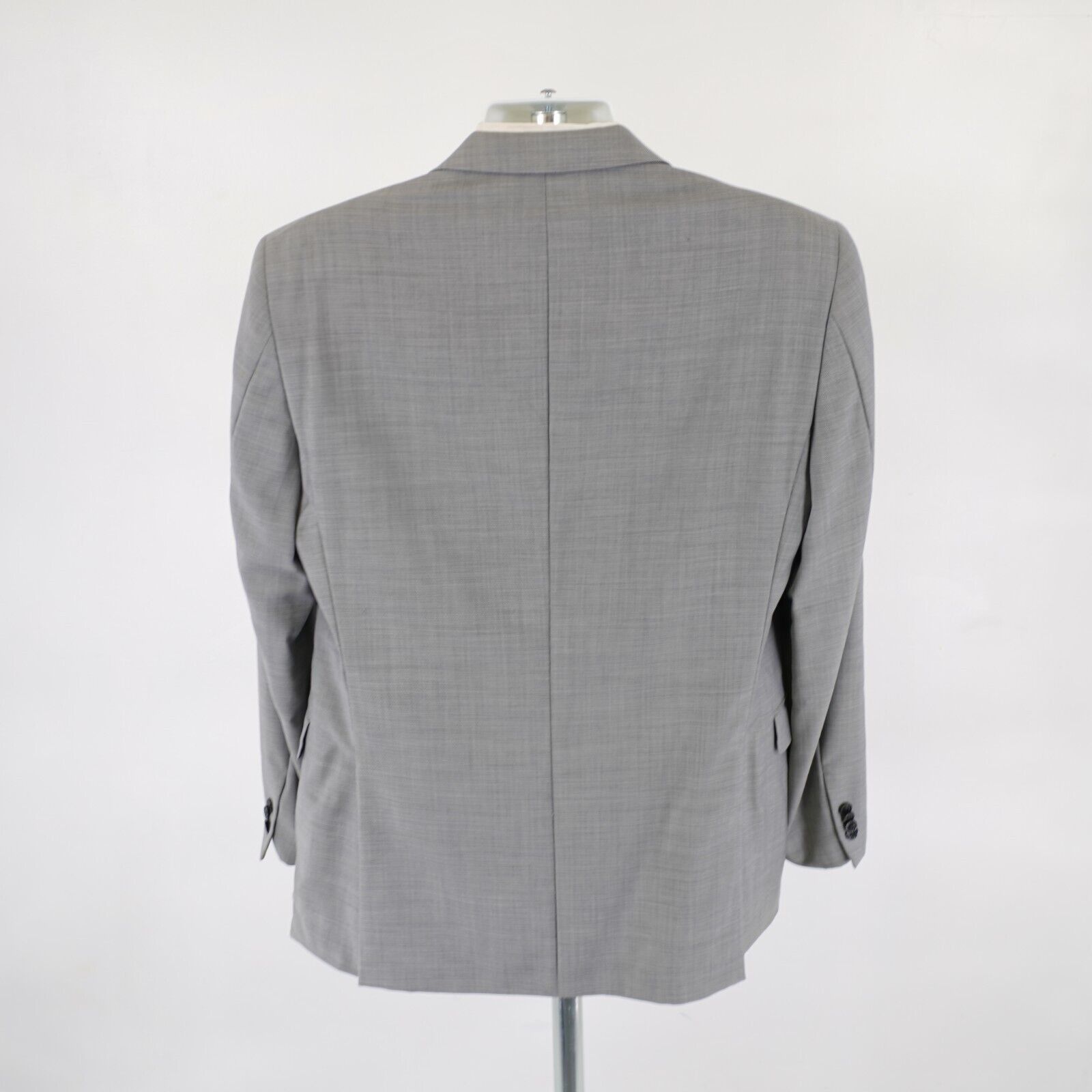 Tommy Hilfiger DAMAGED Tommy Hilfiger Wool Gray Sharkskin 42R 2 Button Blaz Size 42R - 8 Thumbnail