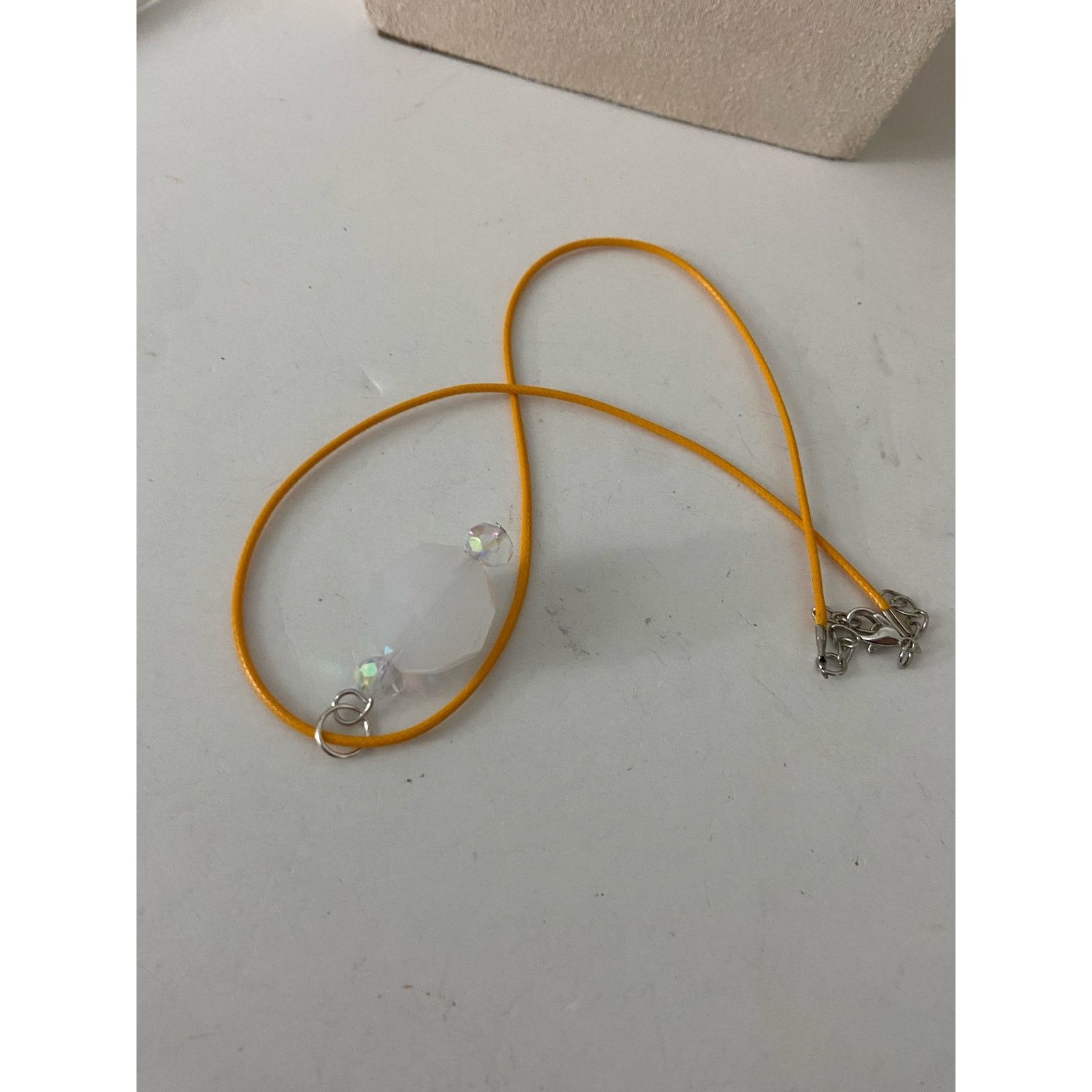 Handmade white pendant necklace Size ONE SIZE - 3 Thumbnail