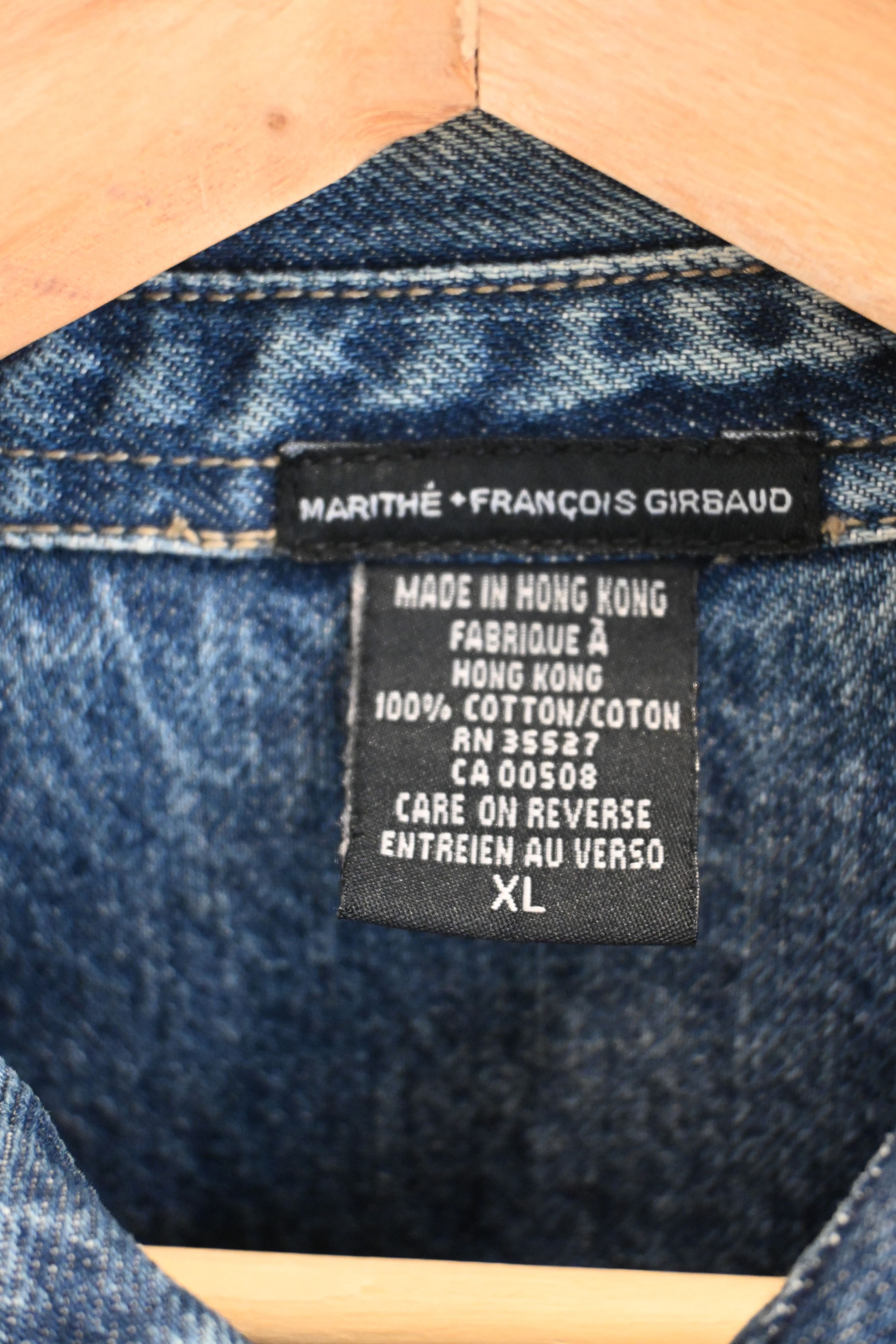 Marithe + Francois Girbaud Denim Shirt Size US XL / EU 56 / 4 - 2 Thumbnail