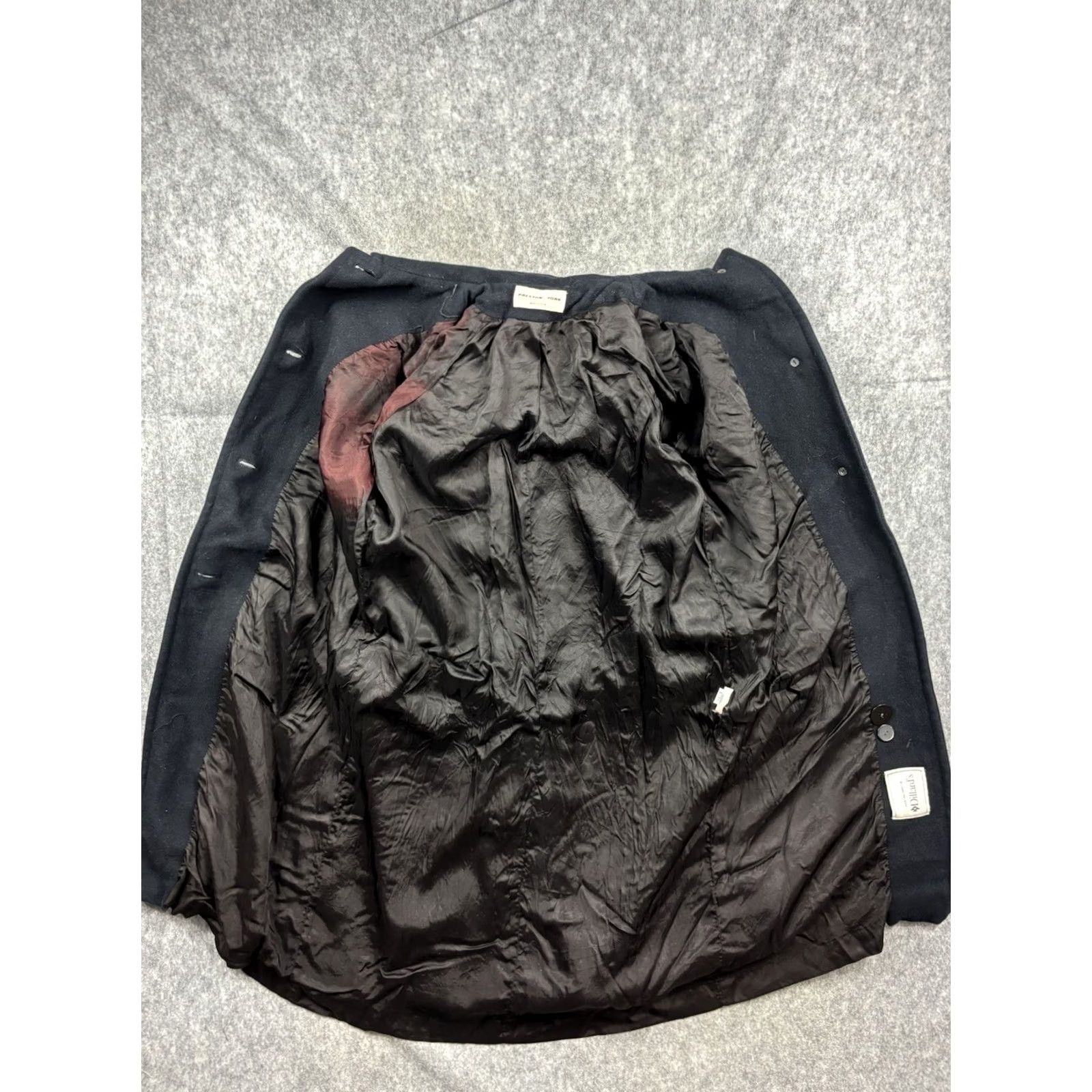 Preston & York VINTAGE Preston & York Women's Peacoat Black Wool Coat Regular Size 10 Lined Button Size L / US 10 / IT 46 - 6 Thumbnail