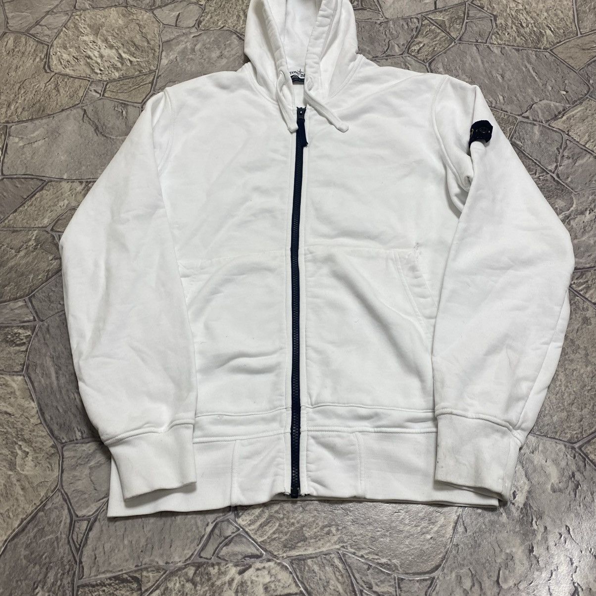 Stone Island Stone Island full zip hoodie White Size US L / EU 52-54 / 3 - 4 Thumbnail