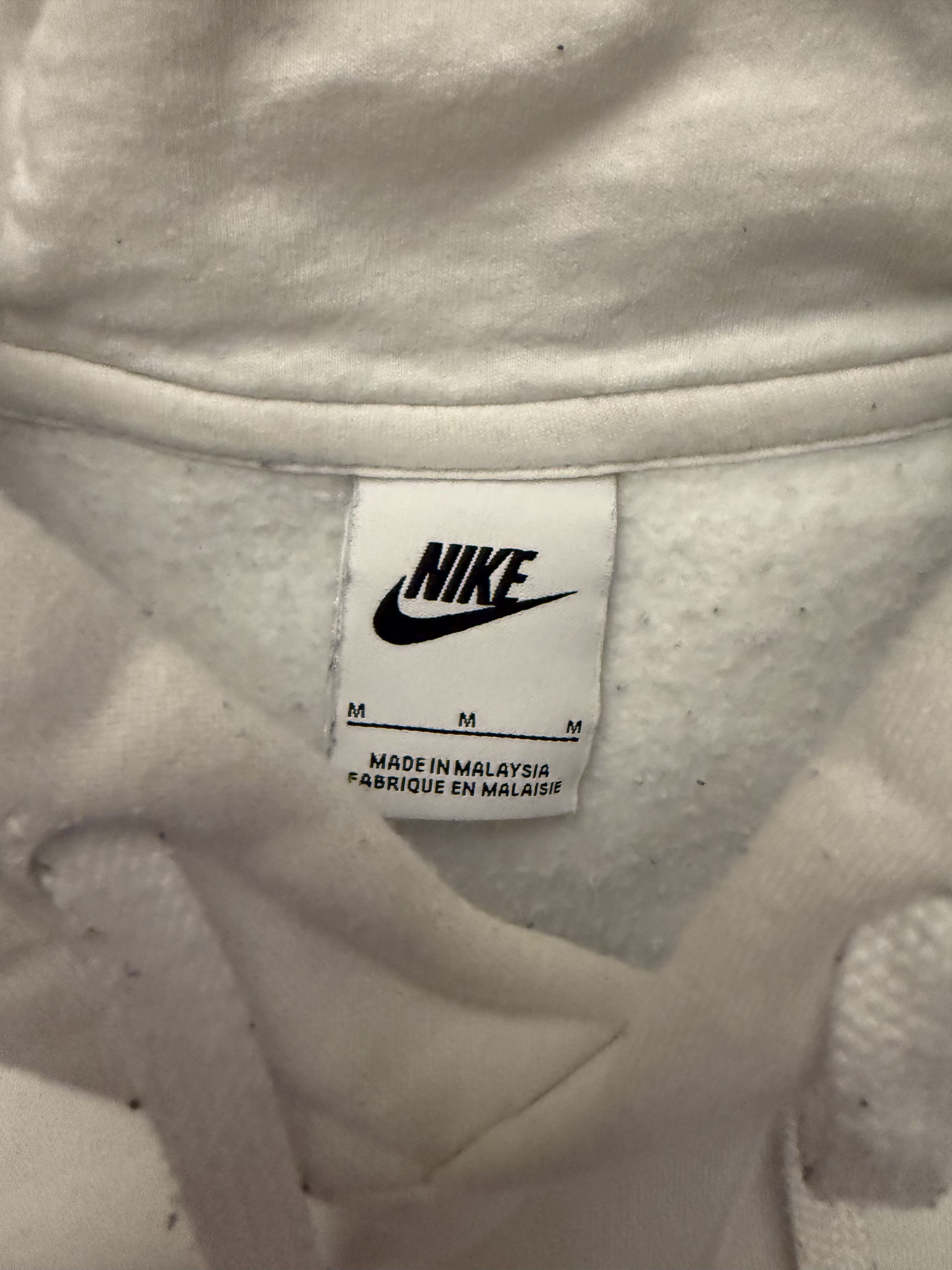 Nike Nike White Hoodie Size US M / EU 48-50 / 2 - 2 Thumbnail