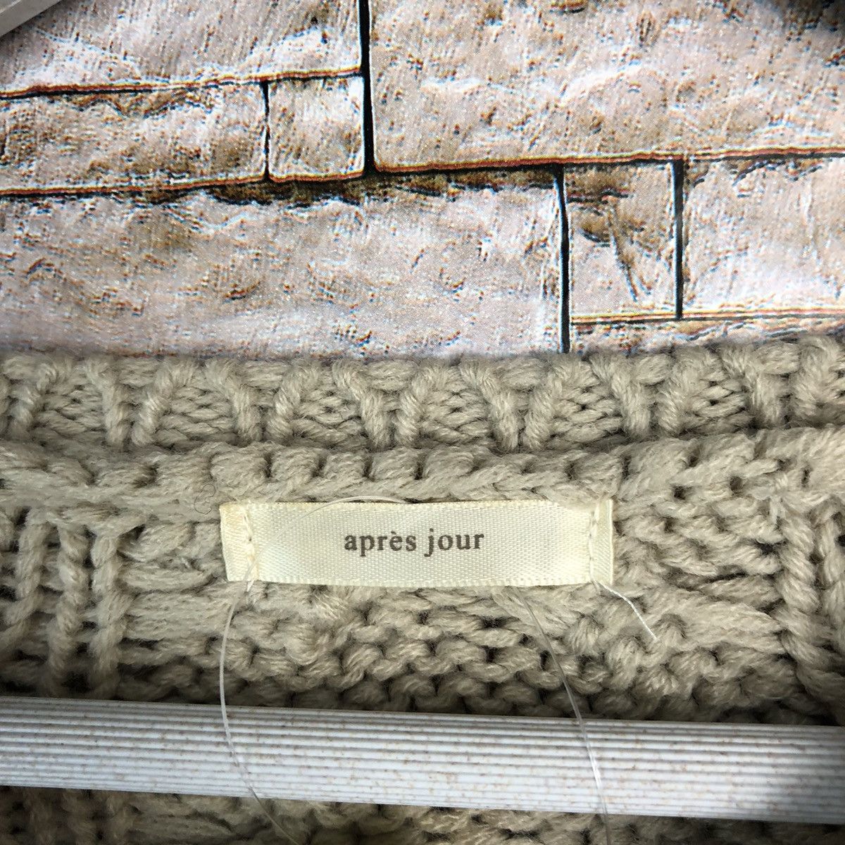 Homespun Knitwear × Japanese Brand Apres Jour Brown art baggie Knitwear #A846 Size L / US 10 / IT 46 - 10 Thumbnail