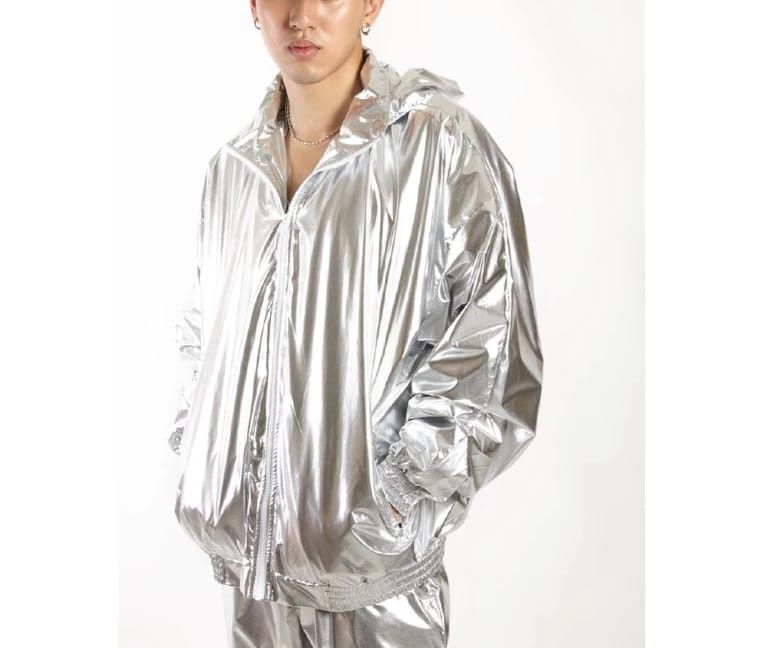 Designer OWC Spotlight Silver Jacket (oversize) Size US L / EU 52-54 / 3 - 2 Thumbnail