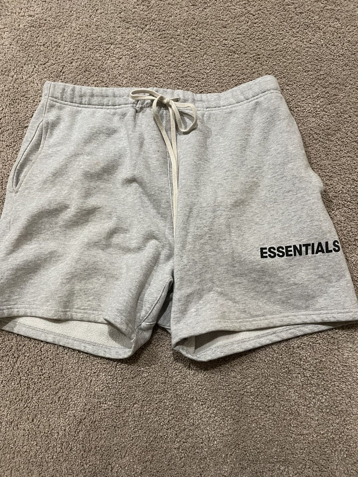 Essentials Fear of god essentials graphic sweat shorts ss18 | Grailed