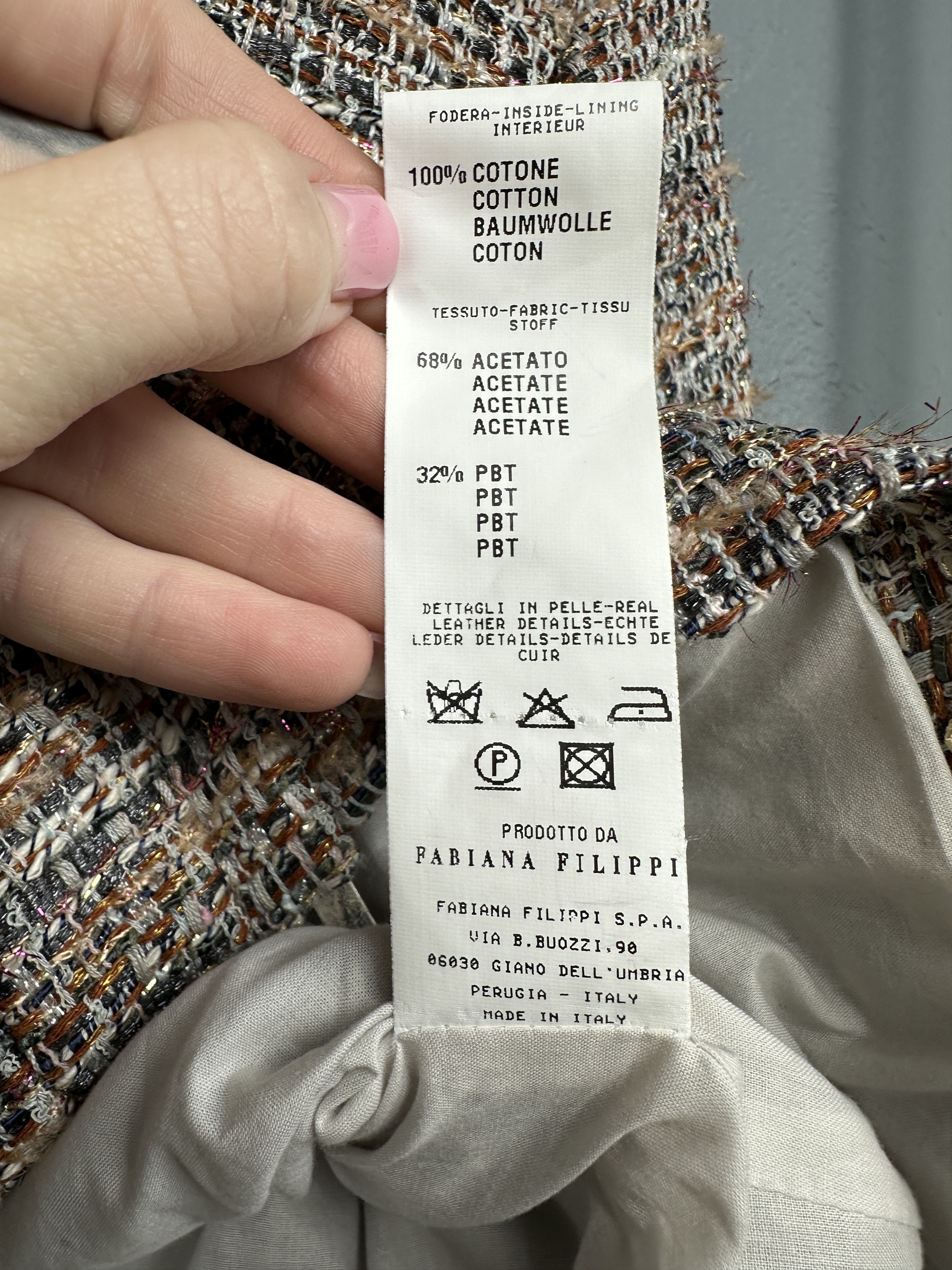 Designer Fabiana Filippi Womens Knit Jacket Size S / US 4 / IT 40 - 7 Thumbnail