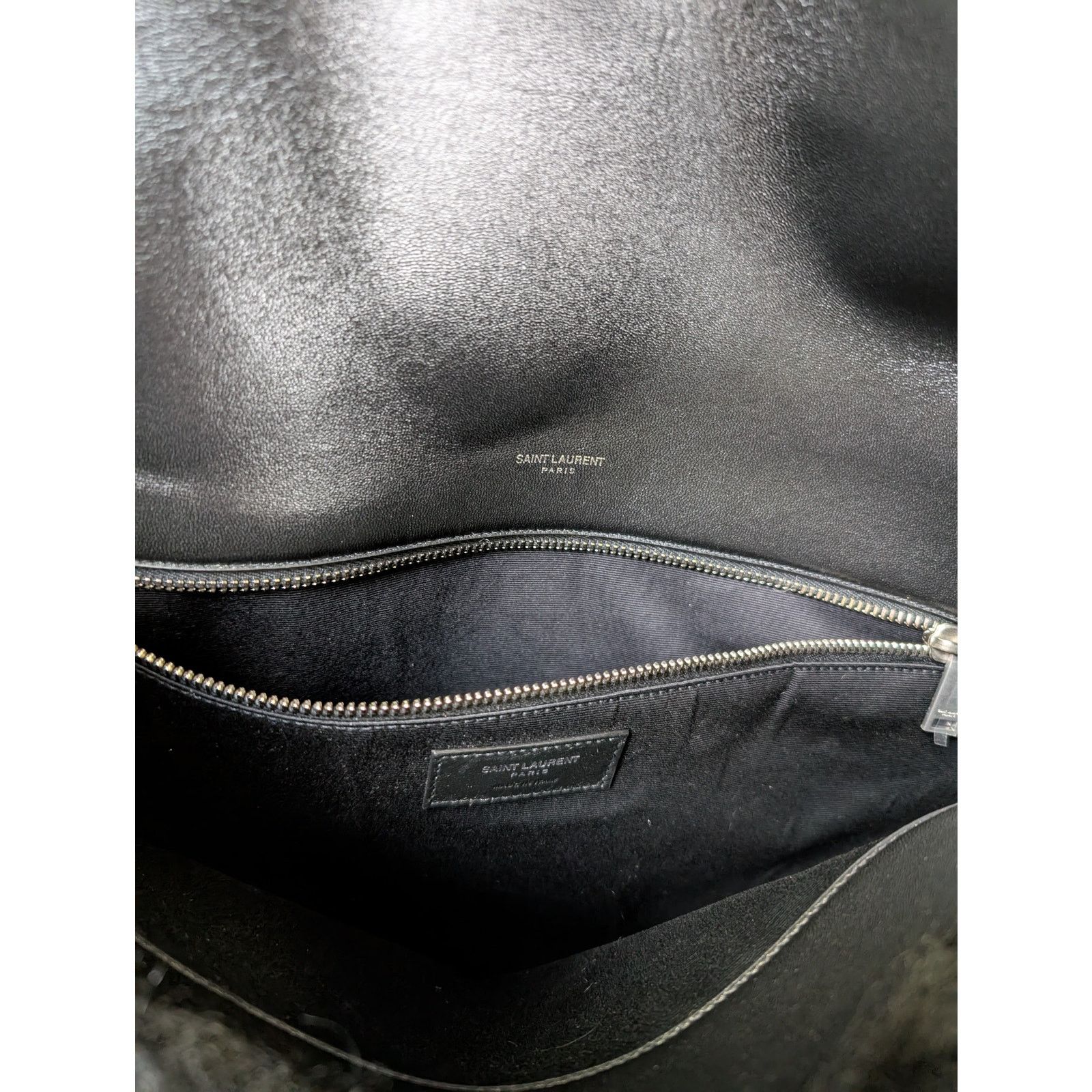 Saint Laurent Paris o1rshd1 Size: OS / Men Shaggy Crossbody Bag in Black Size ONE SIZE - 6 Thumbnail