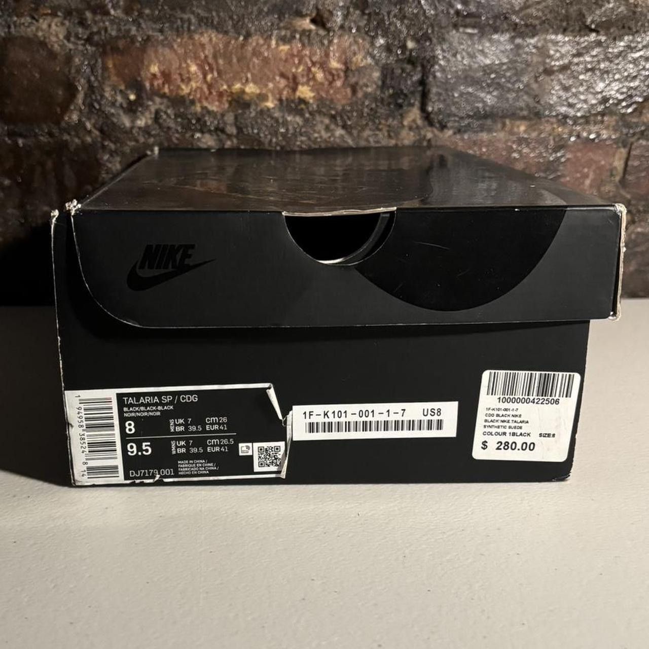 Comme des Garcons Comme Des Garçons x Nike Air Zoom CDG Black Sneakers Size US 8 / EU 41 - 5 Thumbnail