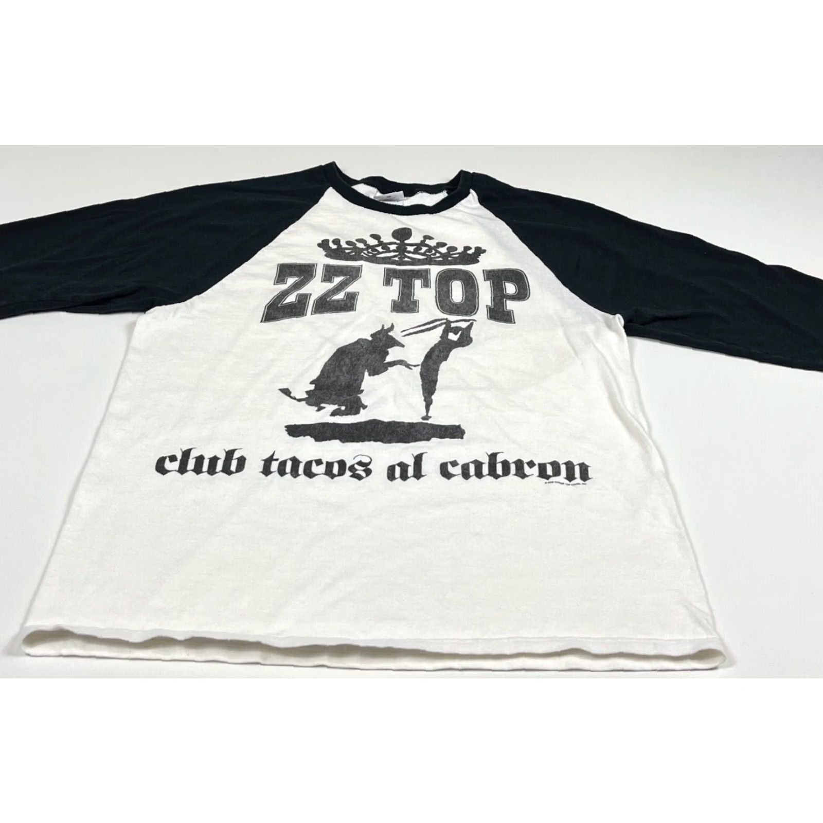 Anvil VINTAGE Men’s ZZ Top Club Tacos al Cabron Tee Design by Gibbons Sz S T-Shirt Mens Size US S / EU 44-46 / 1 - 3 Thumbnail