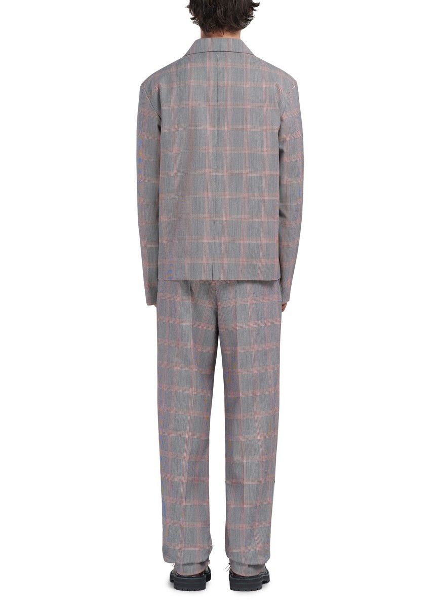 Marni o1w1db10125 Technical Wool Blazer in Multicolor Size US M / EU 48-50 / 2 - 2 Thumbnail