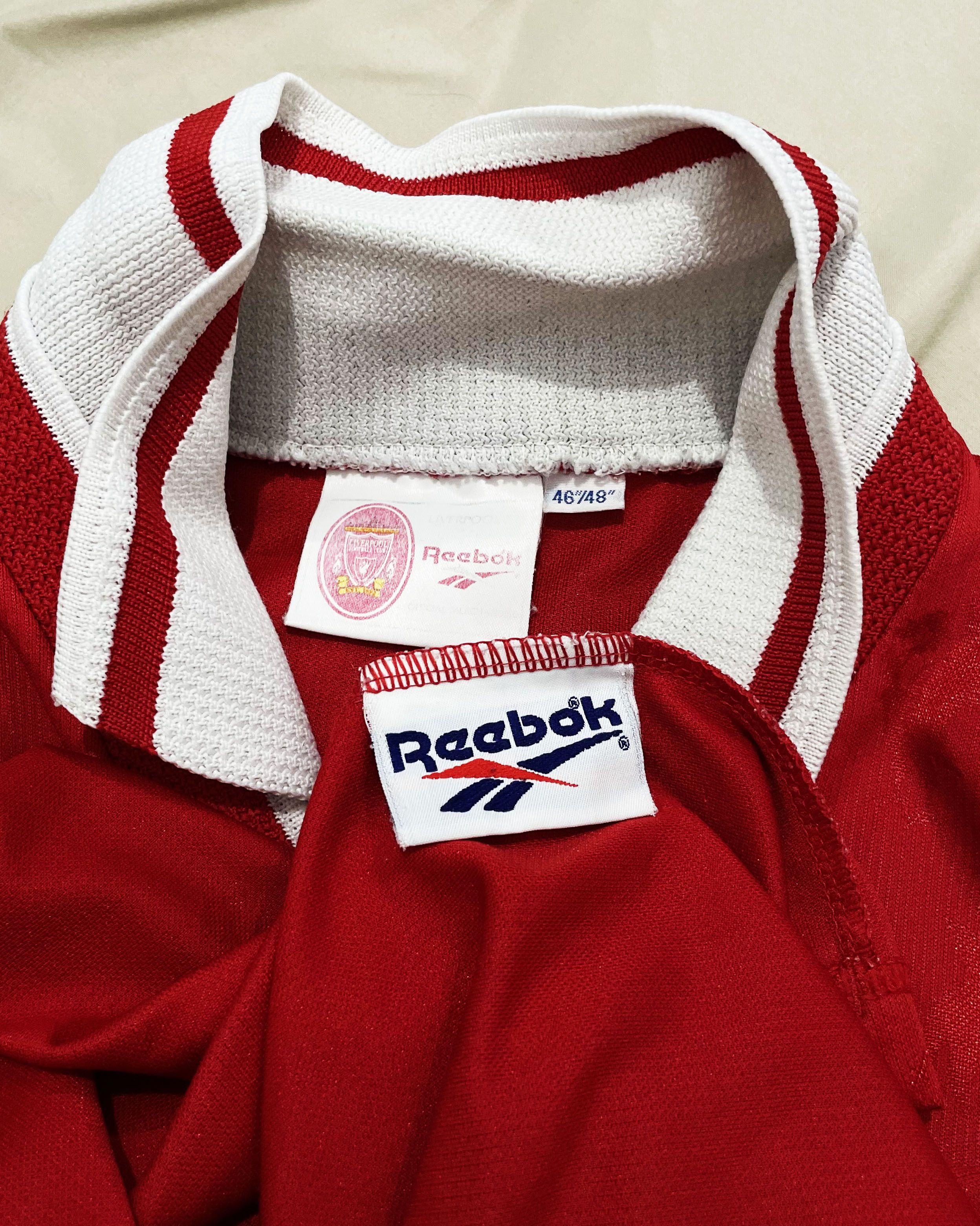 Reebok Liverpool FC Home Kit 1996 1997 1998 Size US XXL / EU 58 / 5 - 5 Thumbnail