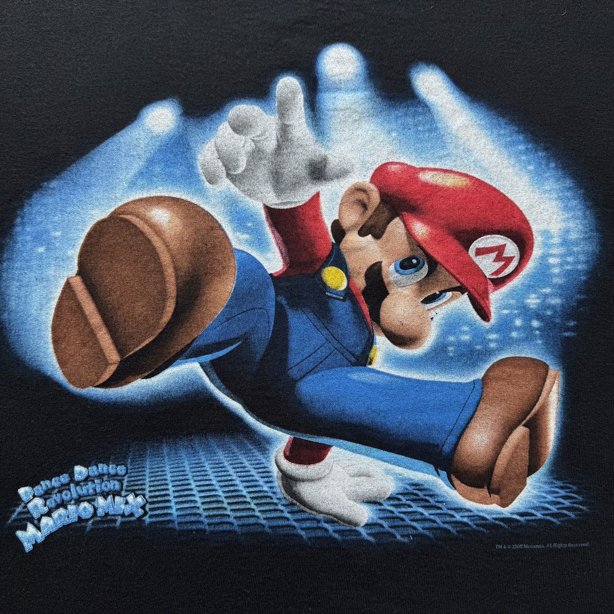 Playstation 2000s Dance Dance Revolution Mario Mix video game promo tee Size US S / EU 44-46 / 1 - 2 Thumbnail