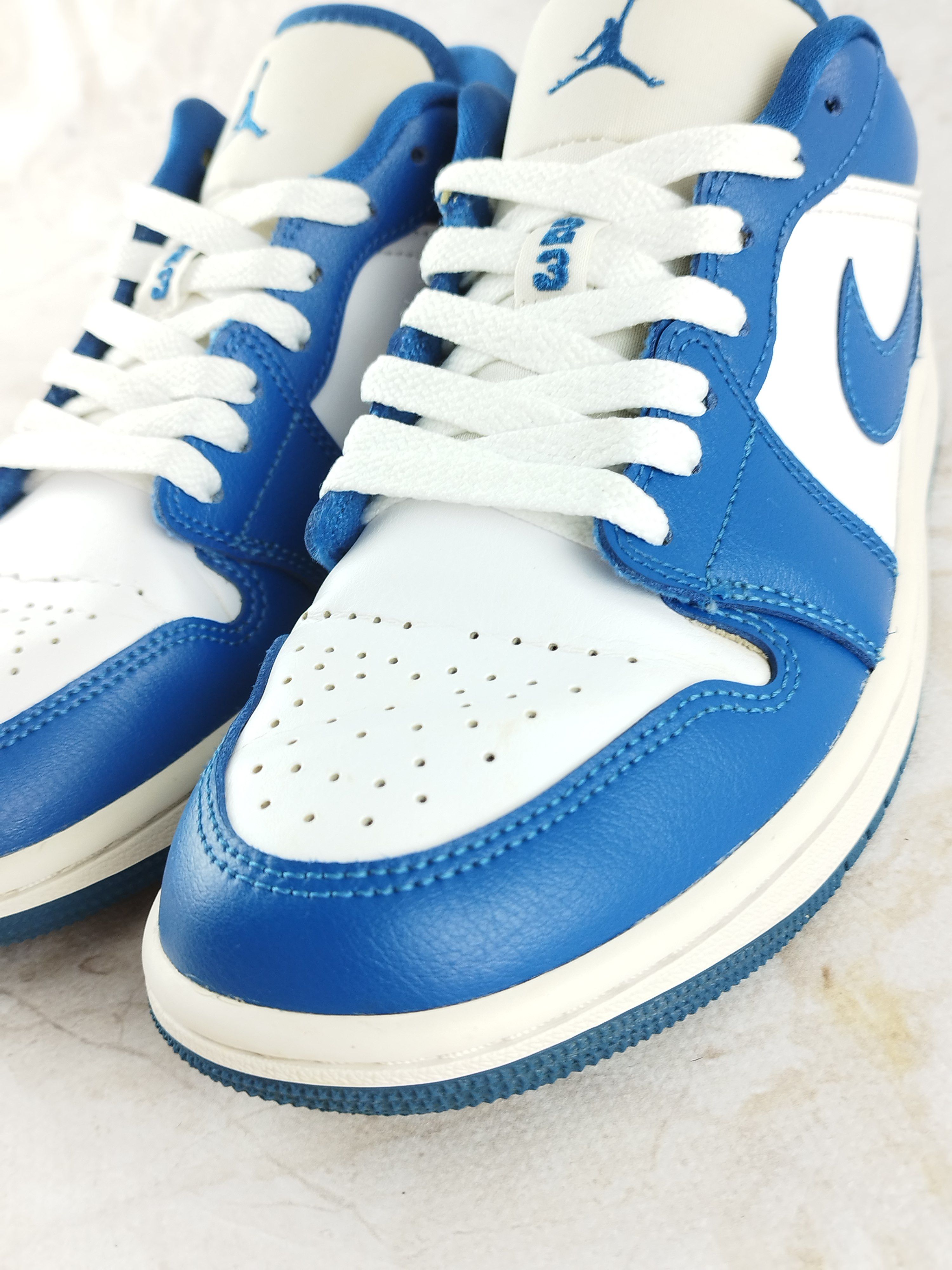 Jordan Brand Nike Jordan 1 Mid 'Marina Blue' rare streetwear low sneakers Size US 7 / IT 37 - 6 Thumbnail