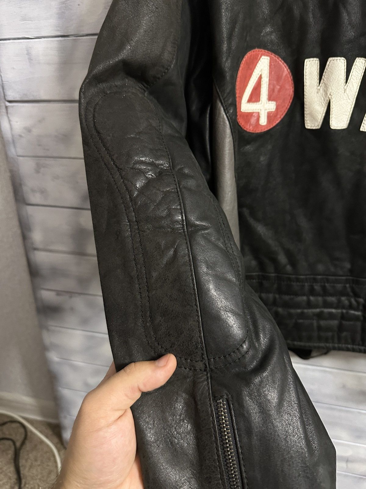 Other Rare 4 Wards Leather Jacket Racing Motorcycle Size US M / EU 48-50 / 2 - 15 Thumbnail