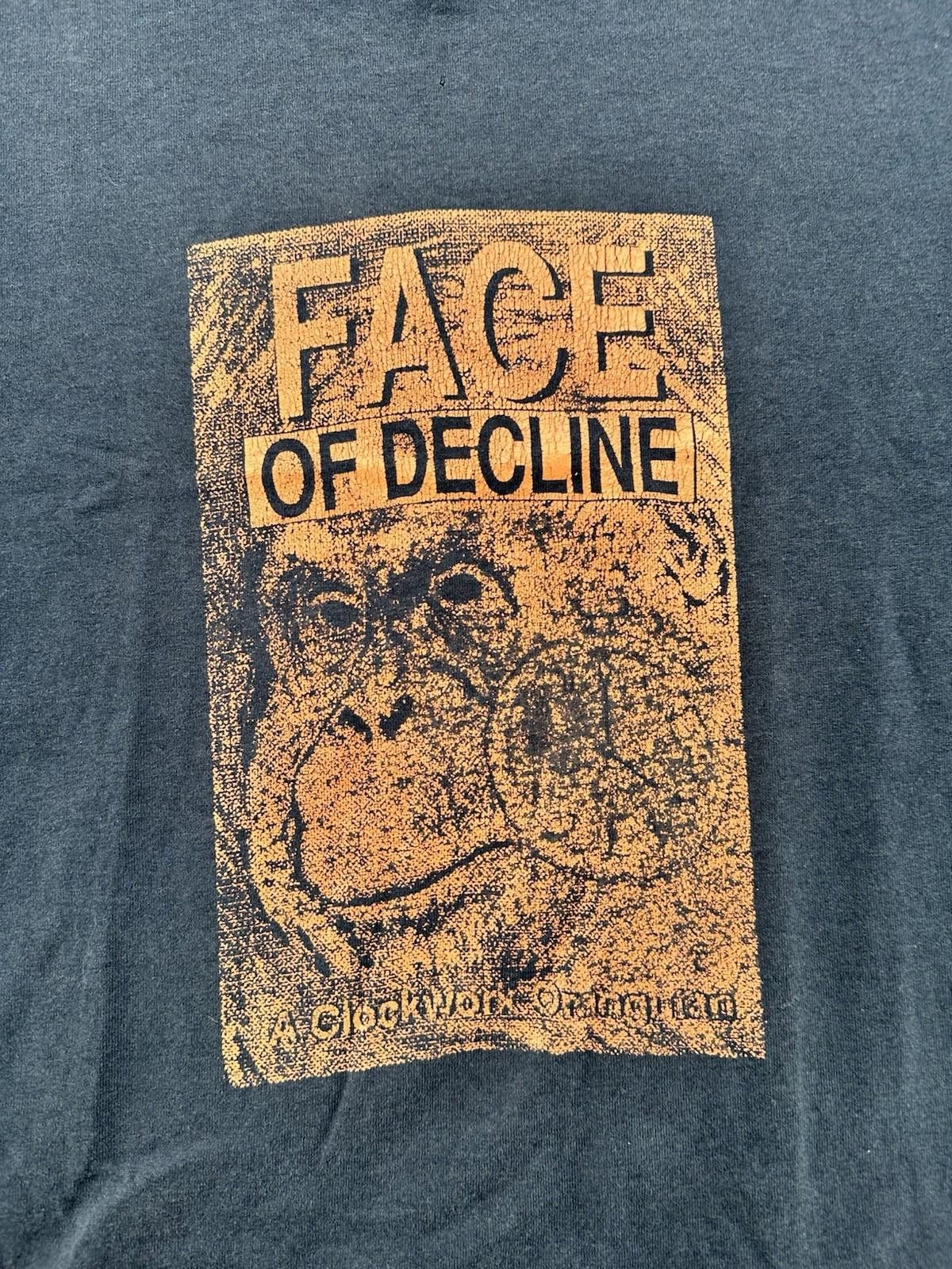 Jerzees Vintage 90’s Face Of Decline Band T-Shirt Screen Stars Size US XL / EU 56 / 4 - 3 Thumbnail