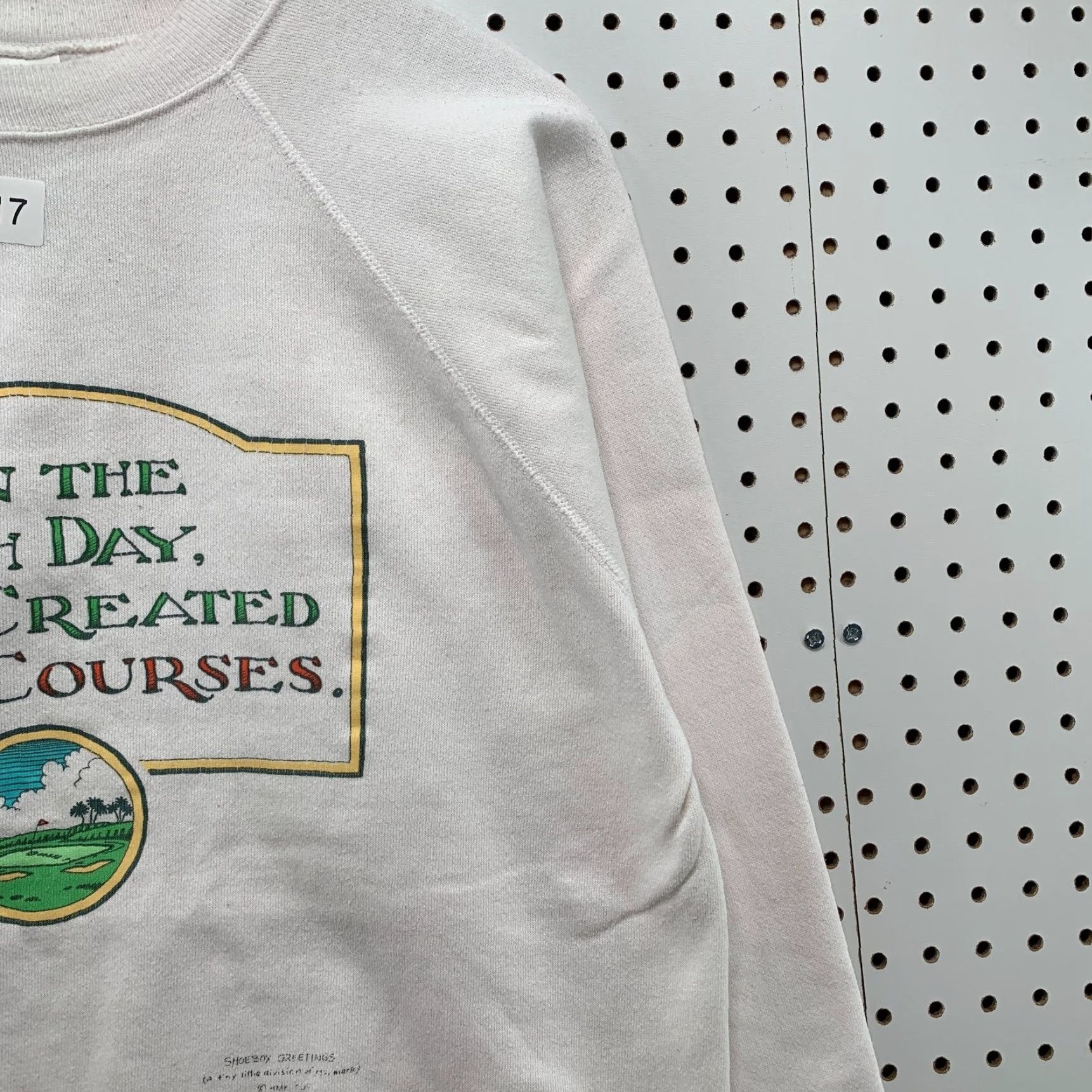 Hanes VINTAGE Hanes Sweatshirt Mens XL 80s Funny Golf USA Crew Neck White Fleece Graphic Print Golf Preservation Size US XL / EU 56 / 4 - 7 Thumbnail