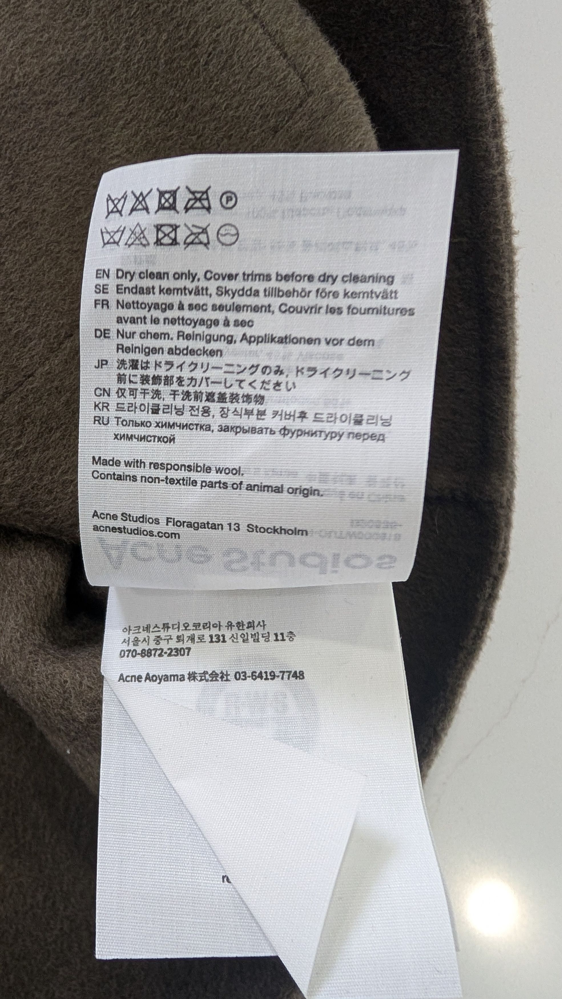 Acne Studios Acne Studios Darko Double-Faced Wool Flannel Jacket 50 L Size US L / EU 52-54 / 3 - 9 Thumbnail