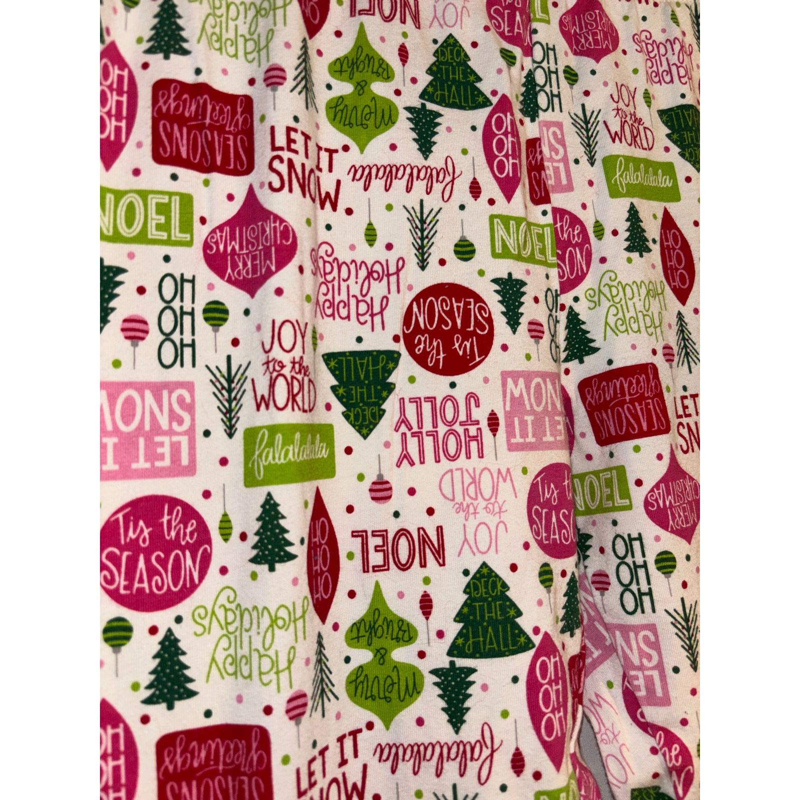 The Unbranded Brand No Boundaries Let it Snow Jammies Size Small Size 26" / US 2 / IT 38 - 5 Thumbnail