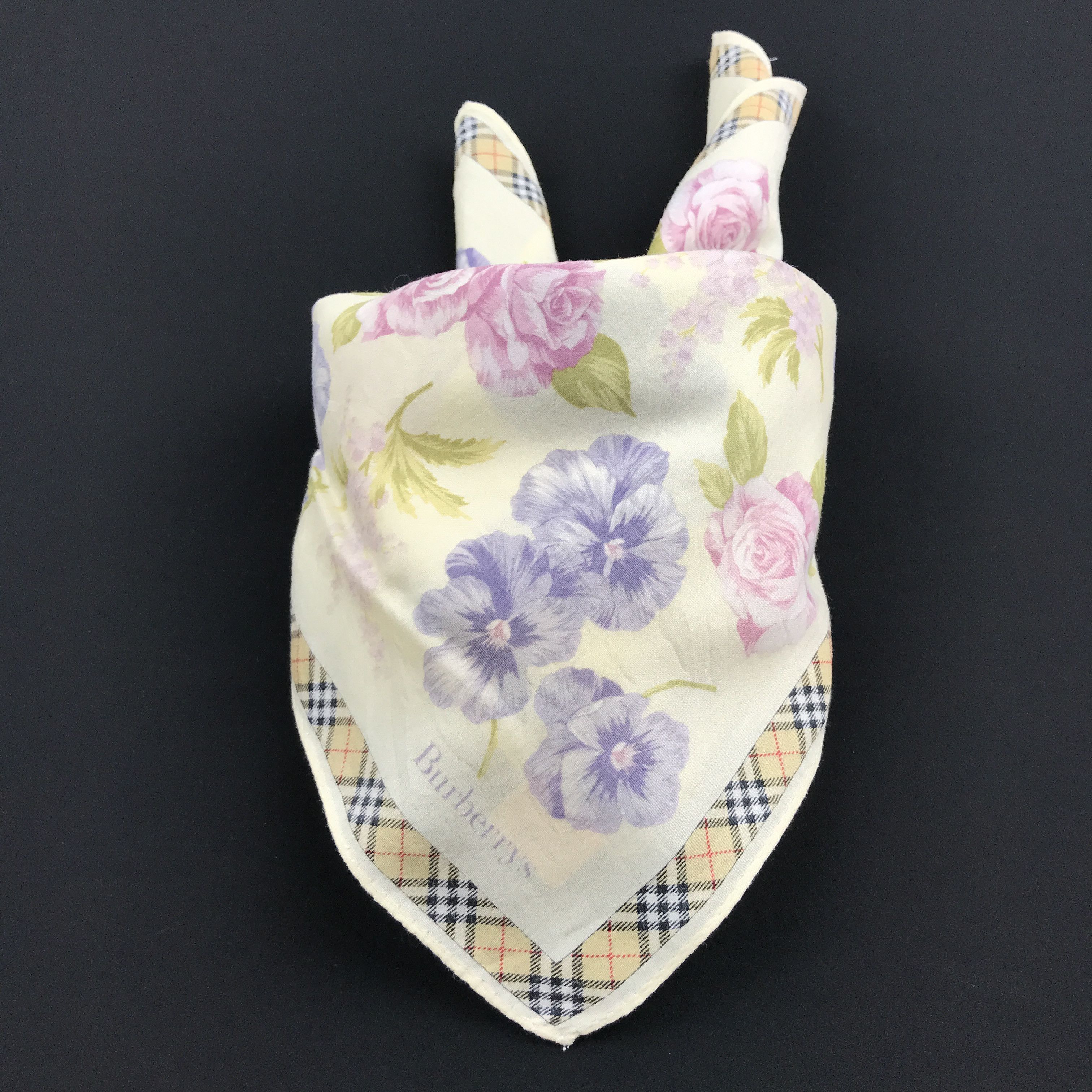 Burberry × Vintage Vintage Burberry Bandana Neckerchief Handkerchief Size ONE SIZE - 4 Thumbnail