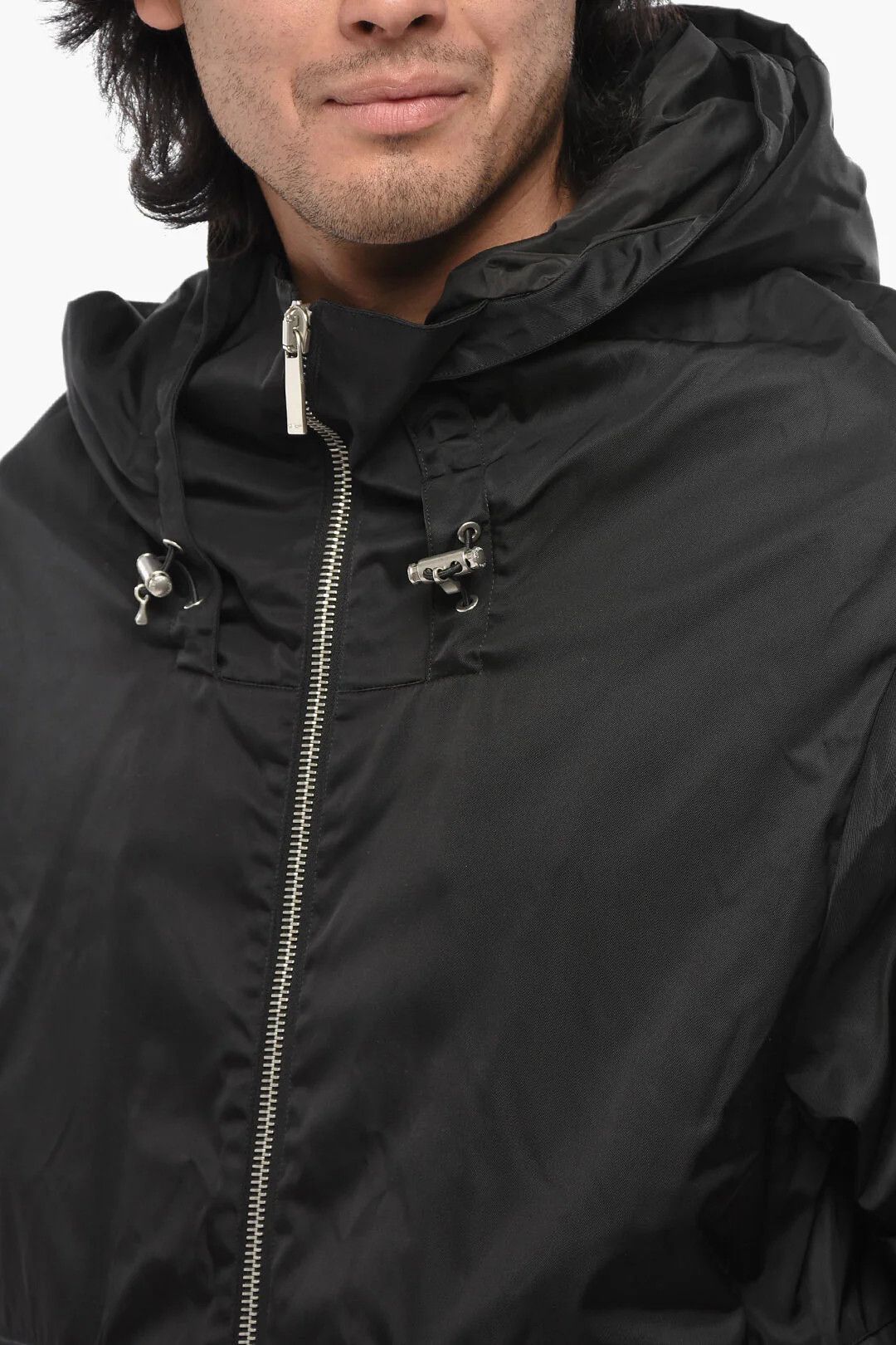 Off-White og1mm0426 Nylon Windbreaker Jacket in Black Size US M / EU 48-50 / 2 - 3 Thumbnail
