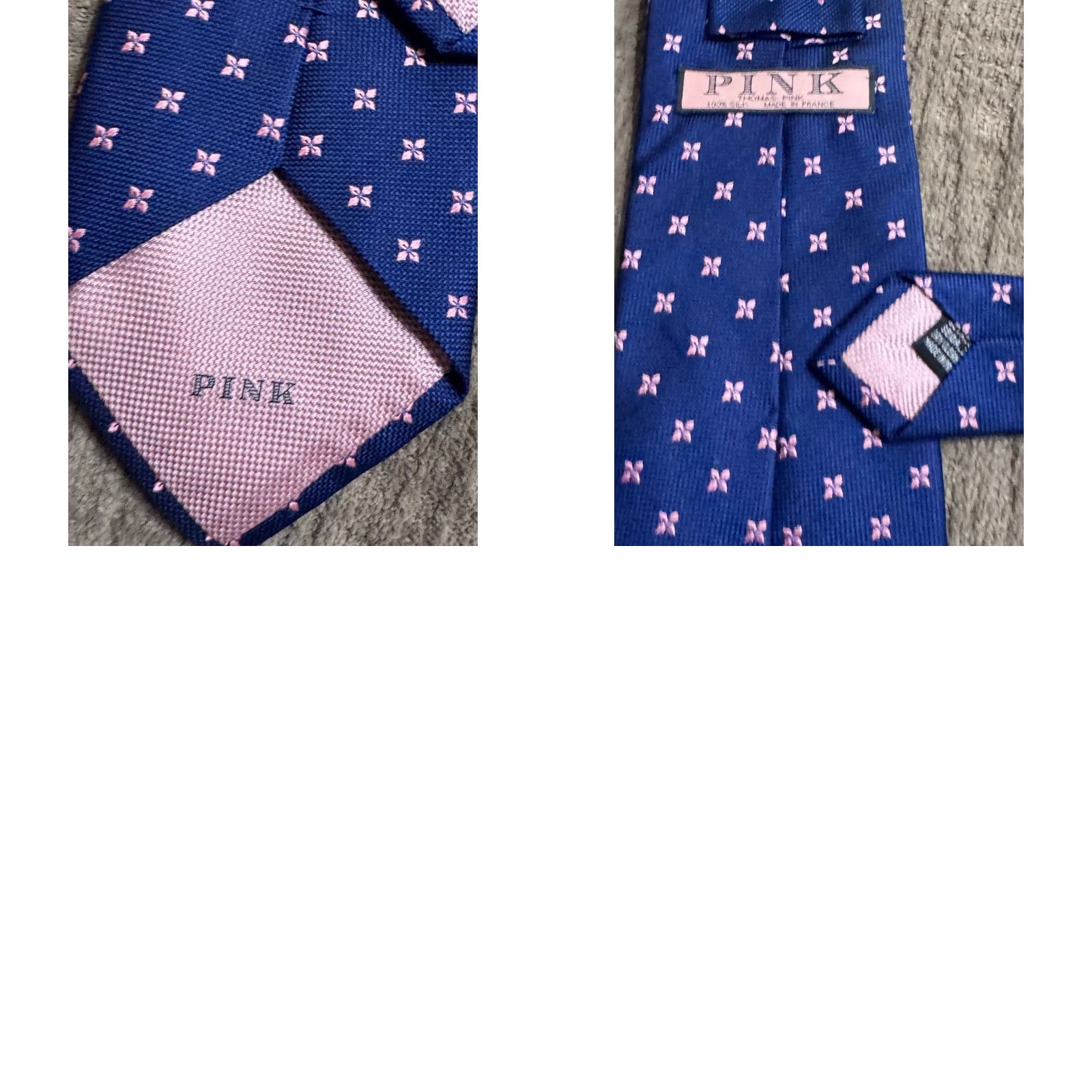 Pinko Thomas Pink Mens Necktie Silk Made In France Silk Necktie Tie MINT Multicolor Ascot Brand: Thomas Pink Size ONE SIZE - 8 Thumbnail