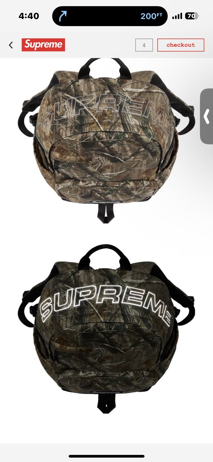 Supreme Supreme real tree camo timber denim cordura backpack Size ONE SIZE - 4 Thumbnail