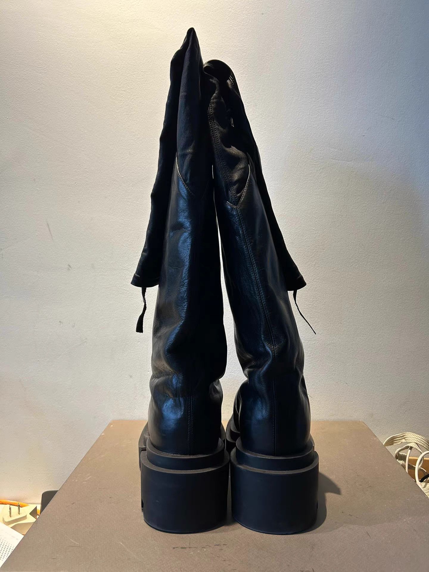 Rick Owens Rick Owens Runway High-Top Leather Boots Size US 8 / IT 38 - 3 Thumbnail