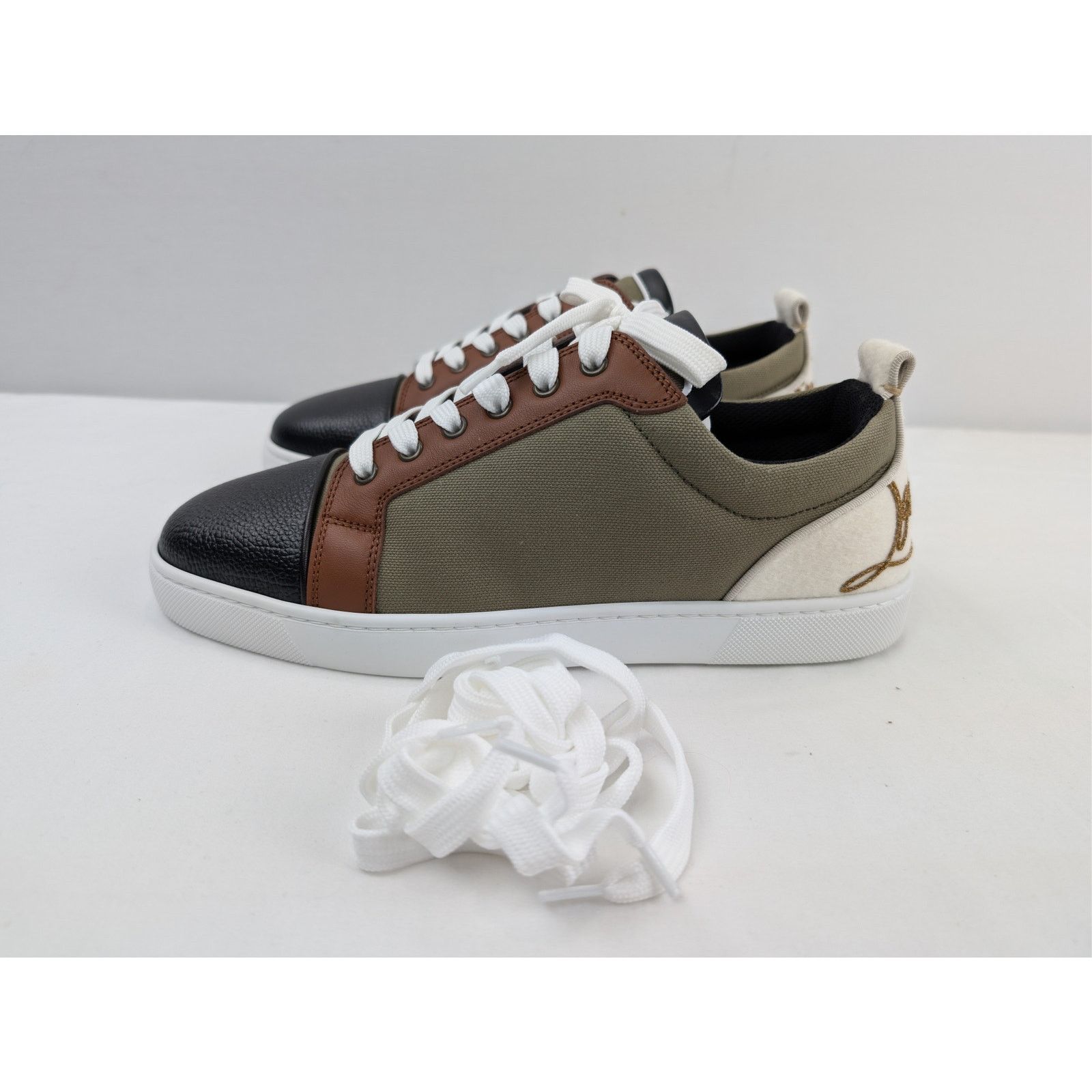 Christian Louboutin o1rshd1 Fun Louis Junior Flat Sneakers in Multicolor Size US 10 / EU 43 - 10 Thumbnail