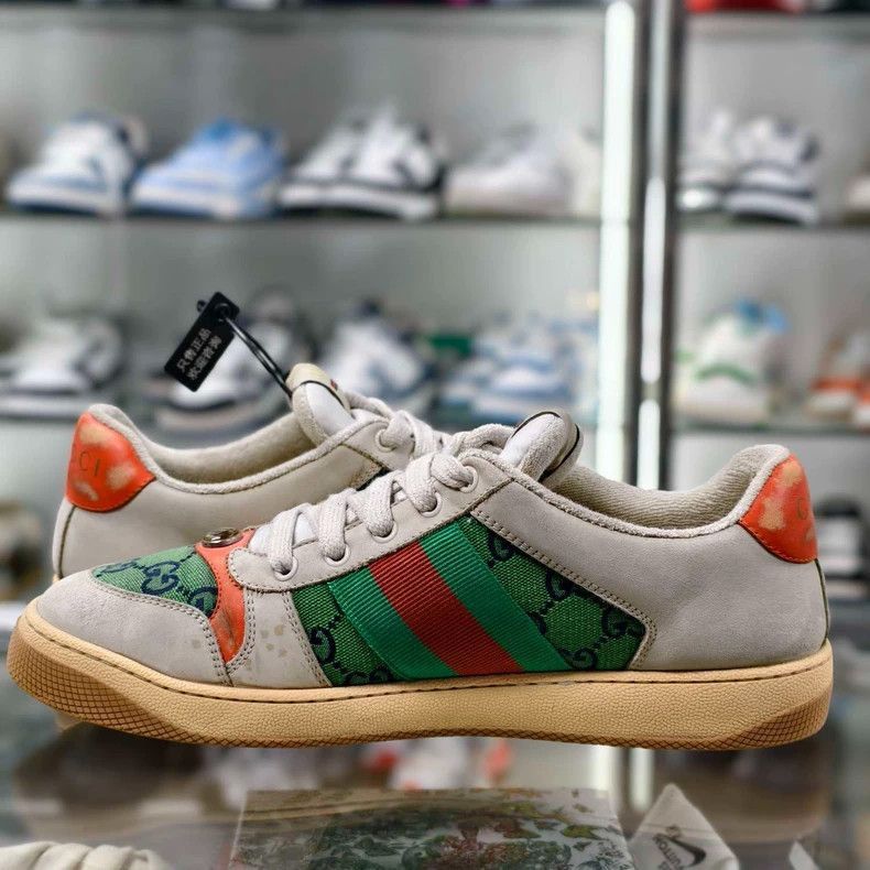Gucci Gucci Green Orange Sneakers UK8-2506 Size US 10 / EU 43 - 7 Thumbnail