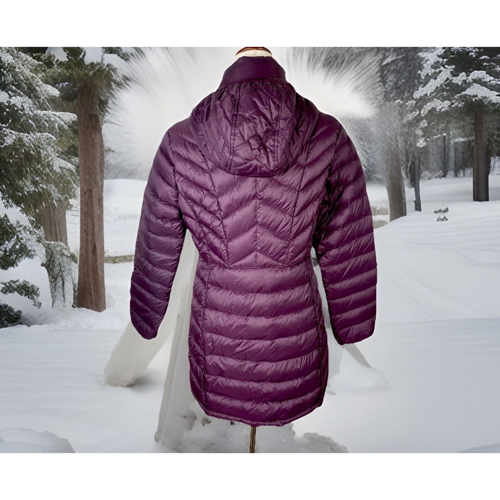 Michael Kors MICHAEL MICHAEL KORS Quilted Down Hooded Puffer Coat Sz: M Size M / US 6-8 / IT 42-44 - 5 Thumbnail