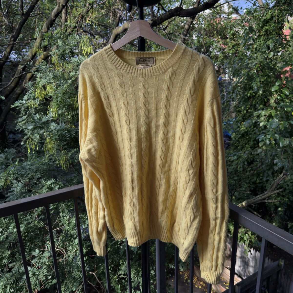 Paul Stuart Paul Stuart Cashmere Cable Crewneck Sweater Size US L / EU 52-54 / 3 - 6 Thumbnail