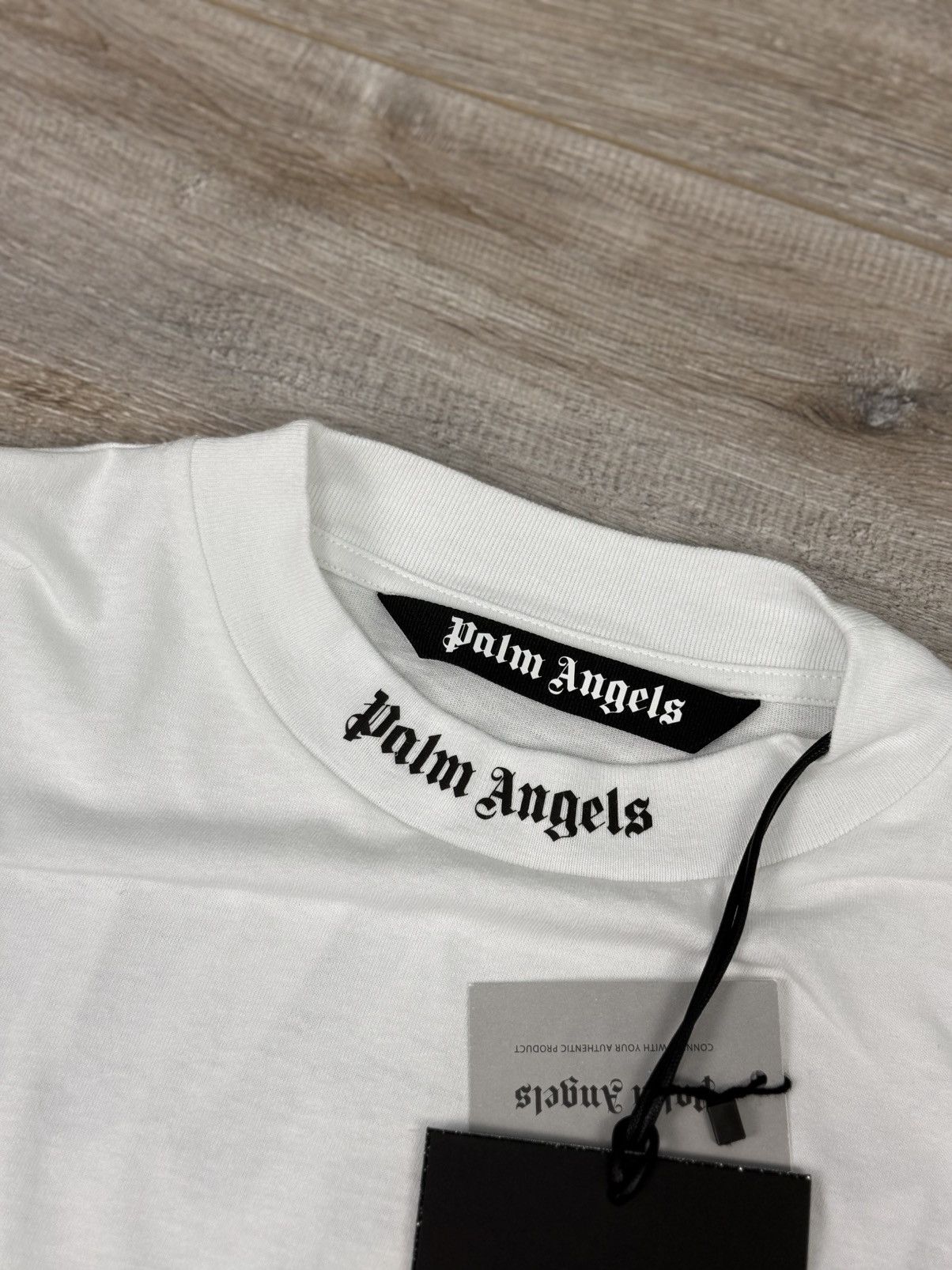 Palm Angels White Palm Angels Logo Tee Big Size US M / EU 48-50 / 2 - 12 Thumbnail