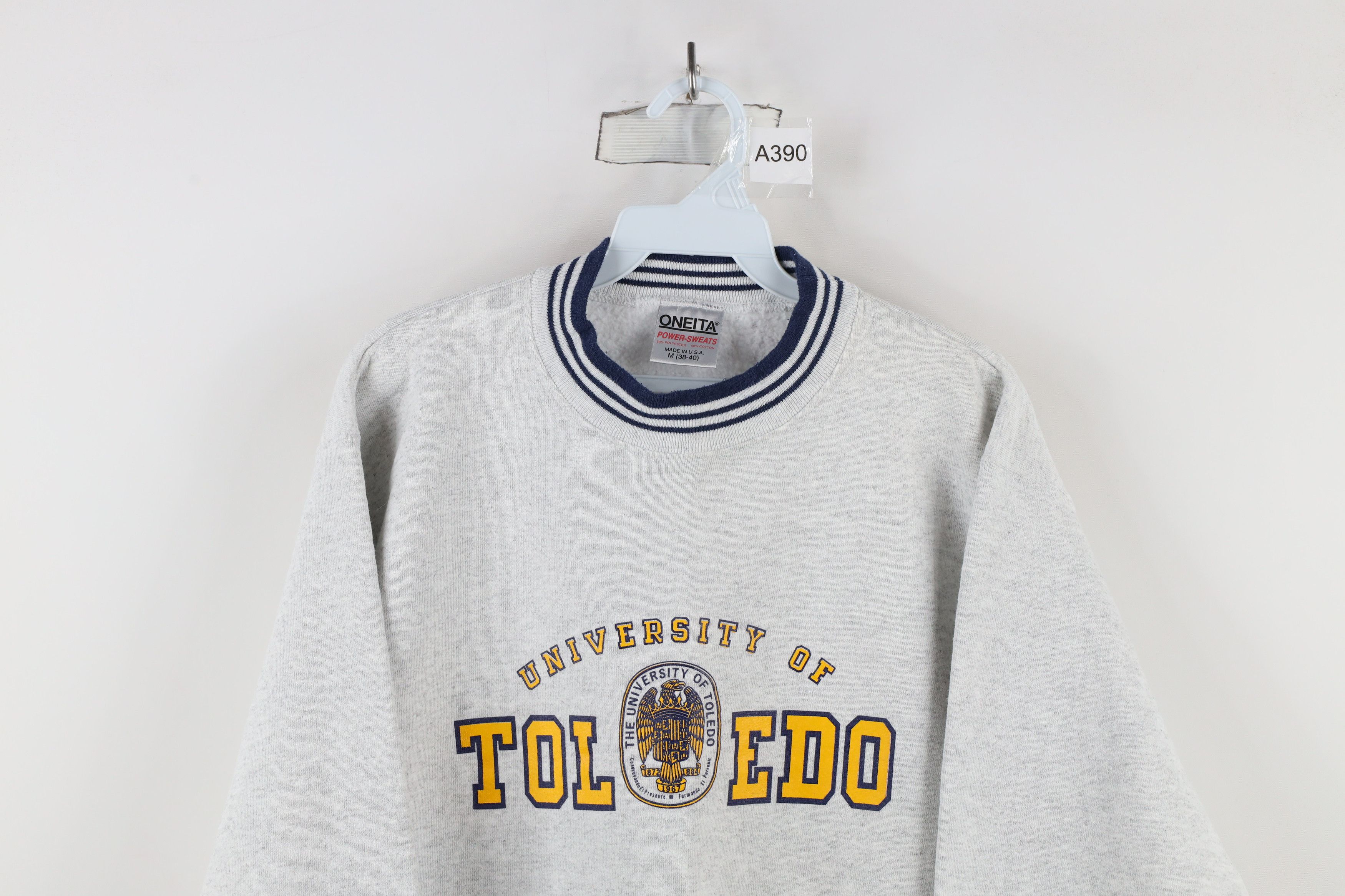 Vintage Vintage 90s Out University of Toledo Sweatshirt Gray USA Size US M / EU 48-50 / 2 - 2 Thumbnail