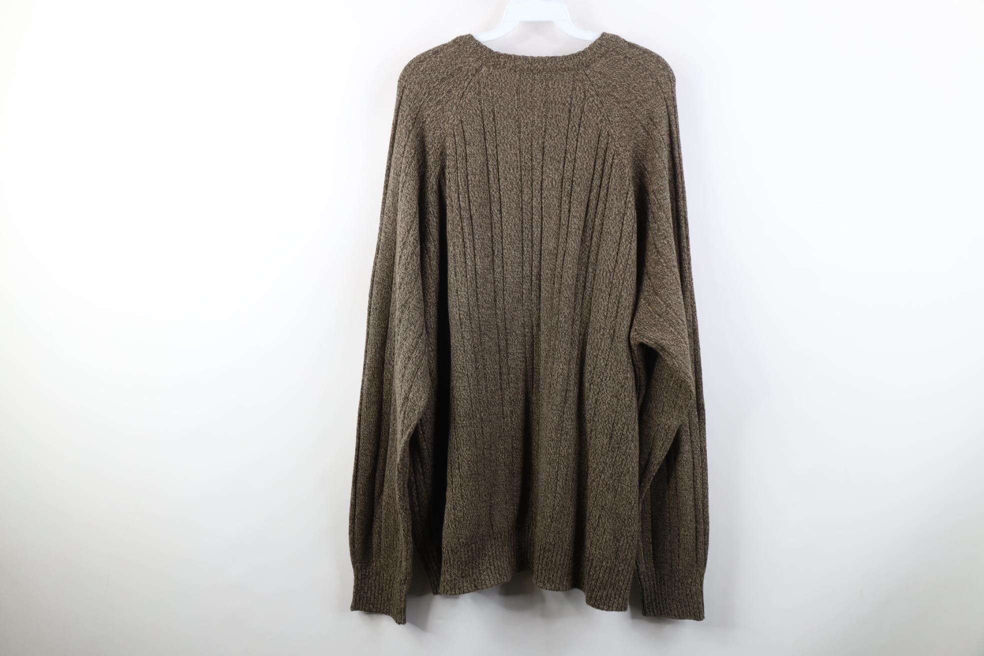 Vintage Vintage 90s Y2K Streetwear Crewneck Sweater Heather Brown Size US XXL / EU 58 / 5 - 8 Thumbnail