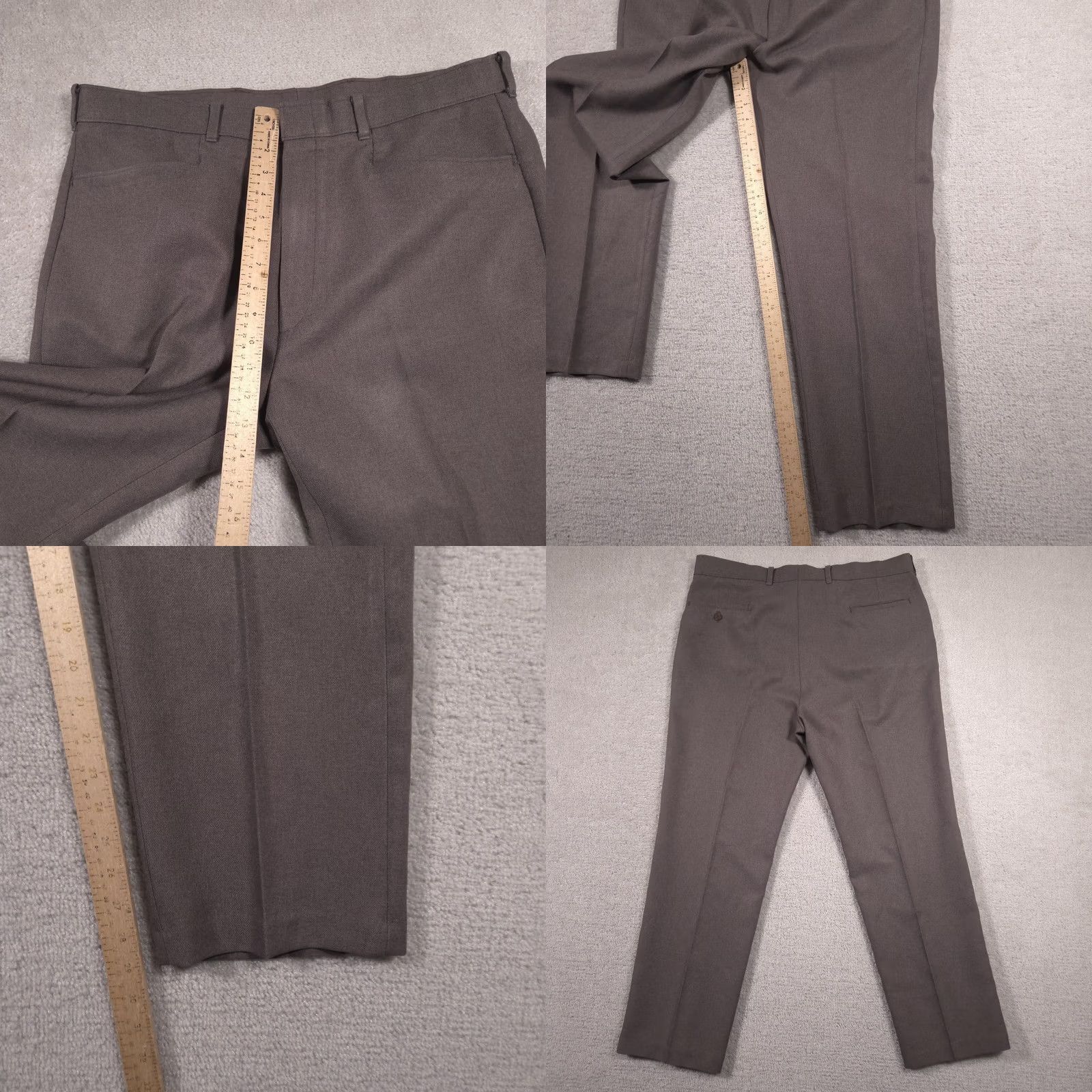 Levi's VINTAGE Levi's Action Slacks Pants Mens 36x29 Gray Dress Polyester Straight Leg Mens Size US 36 / EU 52 - 8 Thumbnail