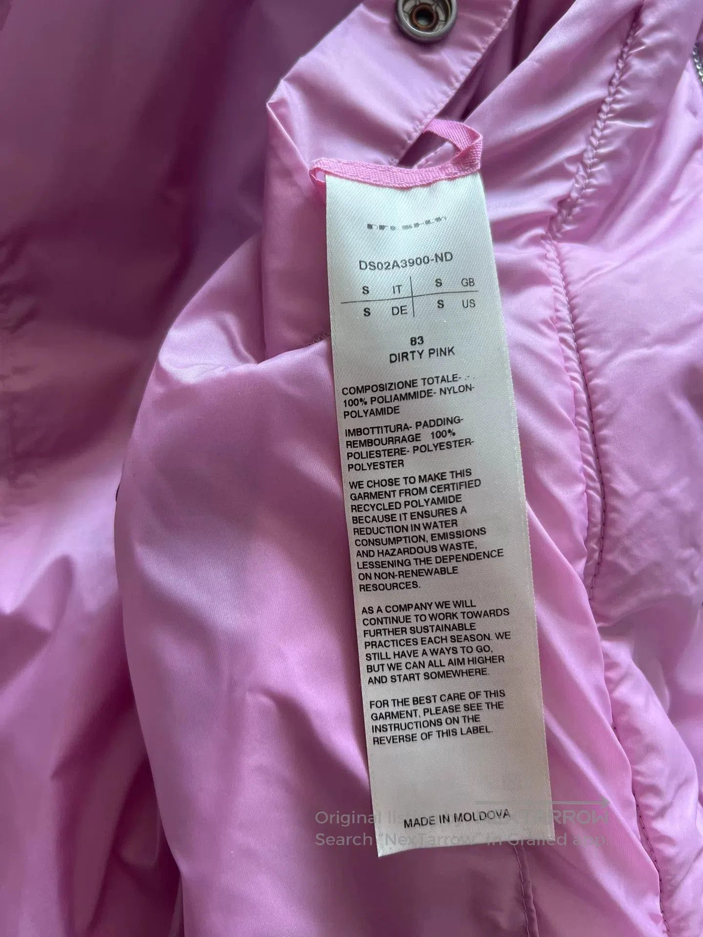 Rick Owens Rick Owens Pink Long Down Jacket. Size S / US 4 / IT 40 - 5 Thumbnail