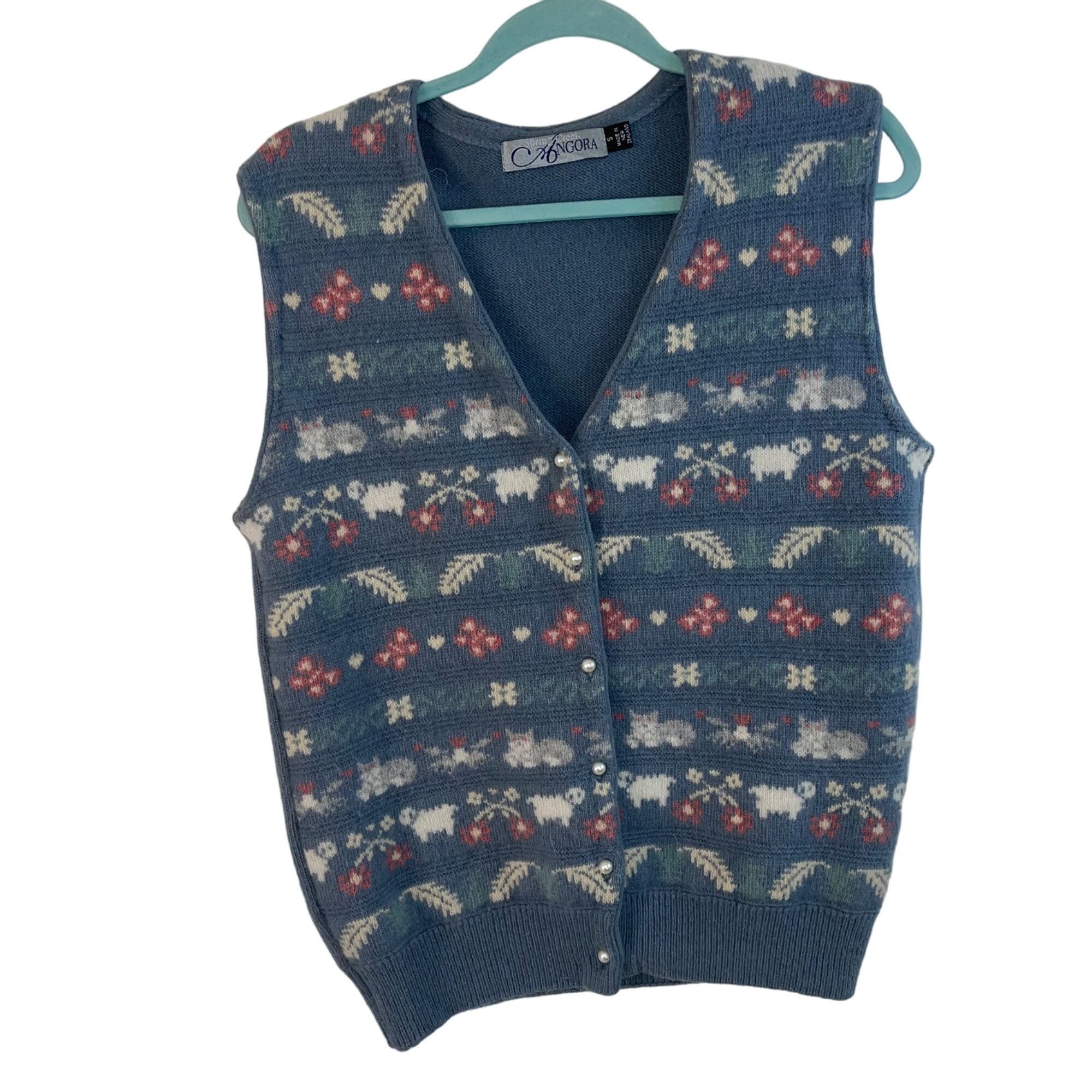 Other Spring Creek Angora Womens Vest Size Small Blue Size S / US 4 / IT 40 - 1 Thumbnail