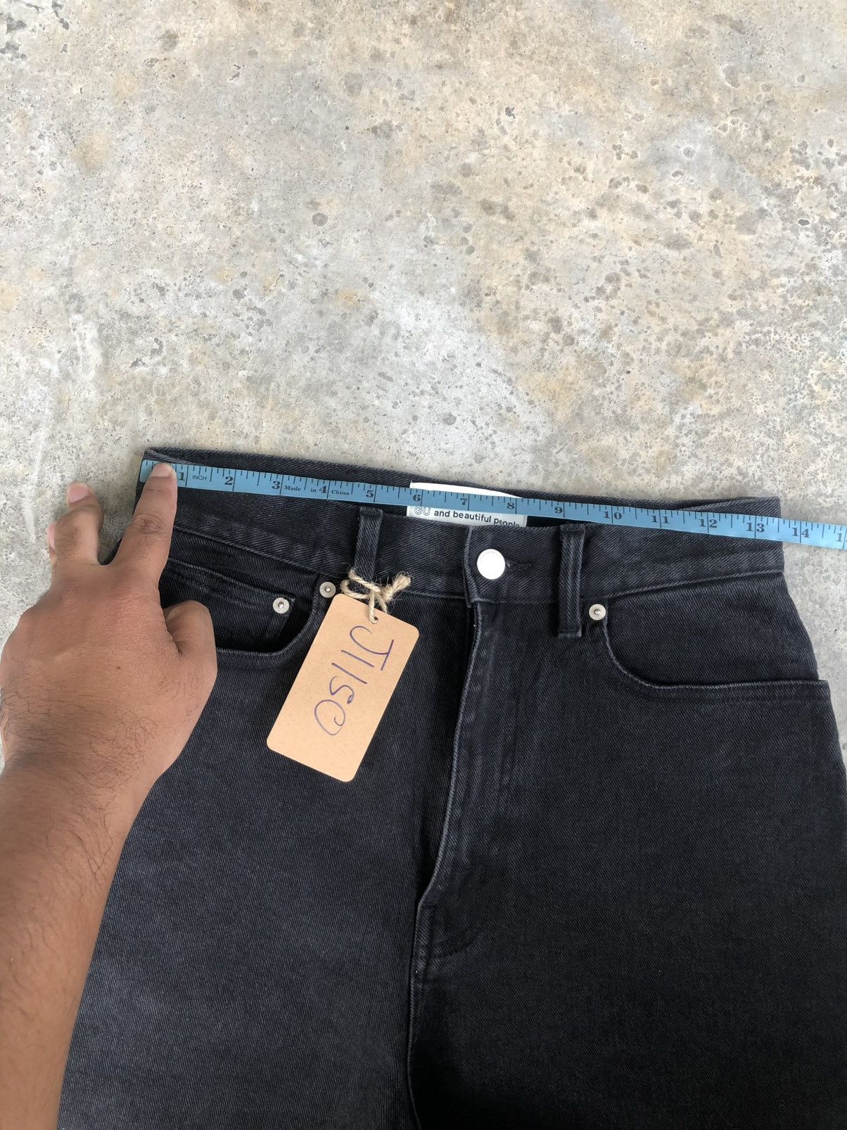 Japanese Brand Balloon Jean Gu and beautiful people baggy jean crotch pants Size US 27 - 18 Thumbnail