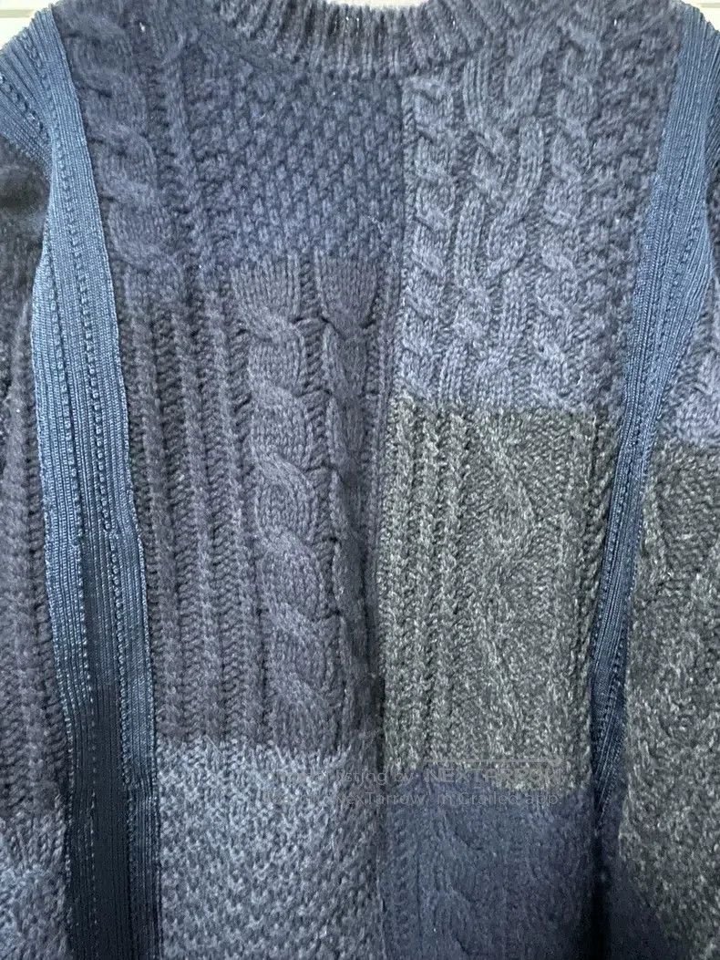 Junya Watanabe Junya Watanabe Knitted Sweater with Patched Top Size US M / EU 48-50 / 2 - 4 Thumbnail