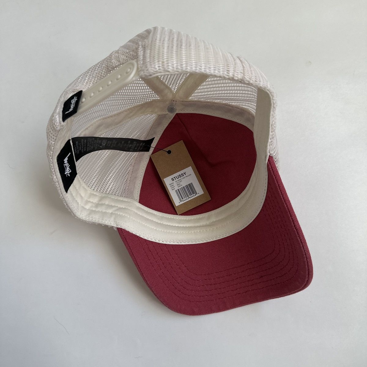 Stussy Stussy Ghost Logo Trucker SnapBack SS26 Red Size ONE SIZE - 3 Thumbnail