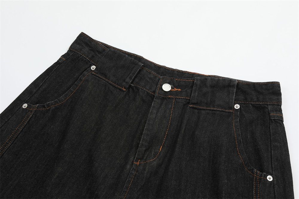 Japanese Brand × Jean Men's trendy patchwork workwear scimitar jeans Size US 32 / EU 48 - 3 Thumbnail