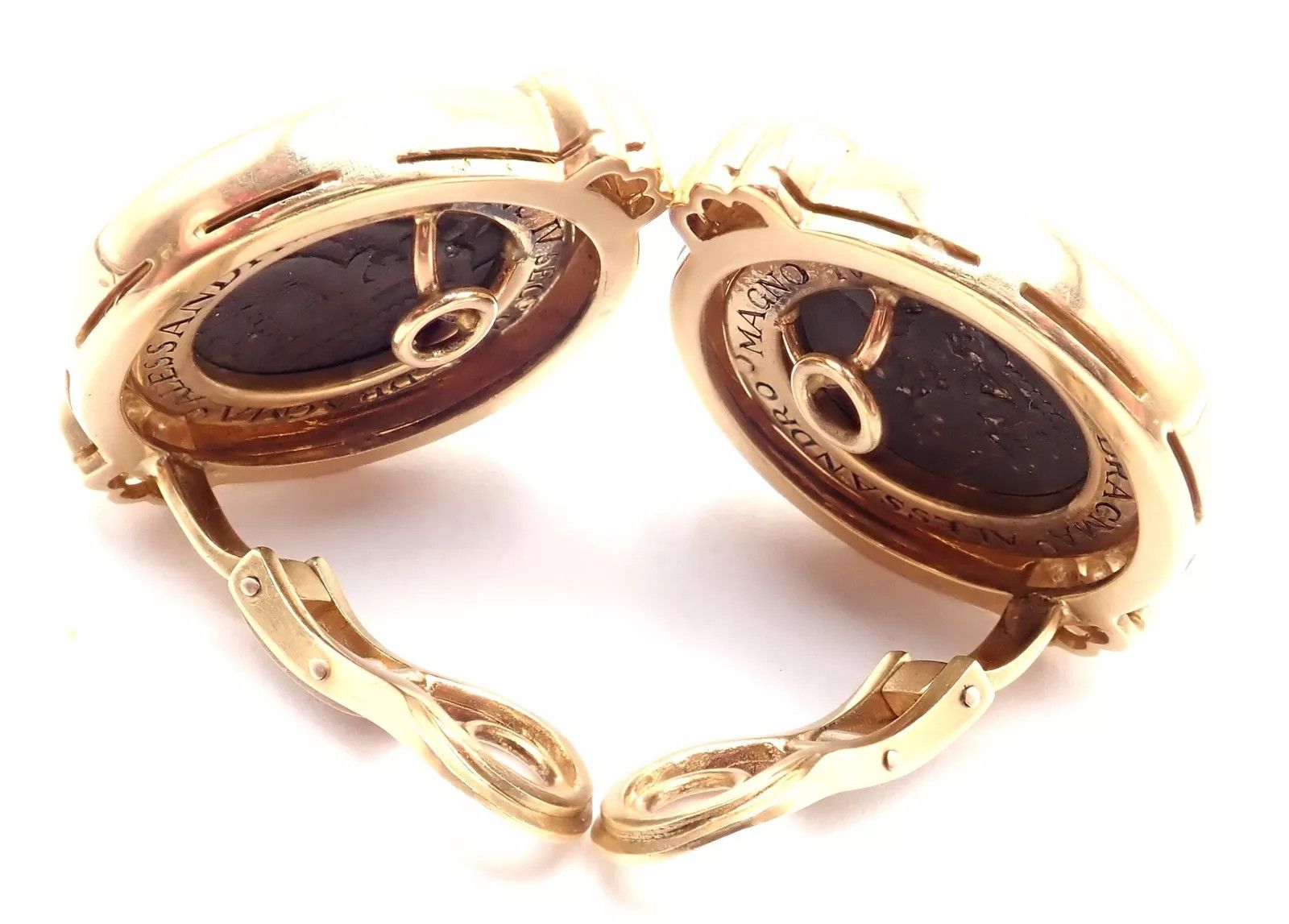 Bvlgari Bulgari Bvlgari 18k Alexander The Great Coin Moneta Earrings Size ONE SIZE - 2 Thumbnail