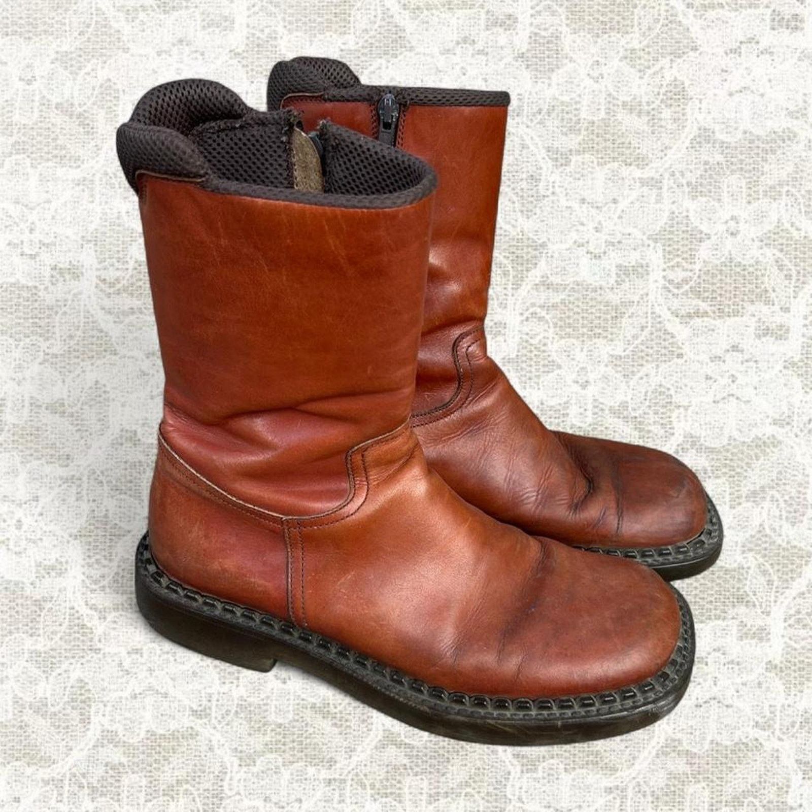 Kenneth Cole Kenneth Cole leather rust color calf height boots Size US 7 / EU 40 - 1 Thumbnail