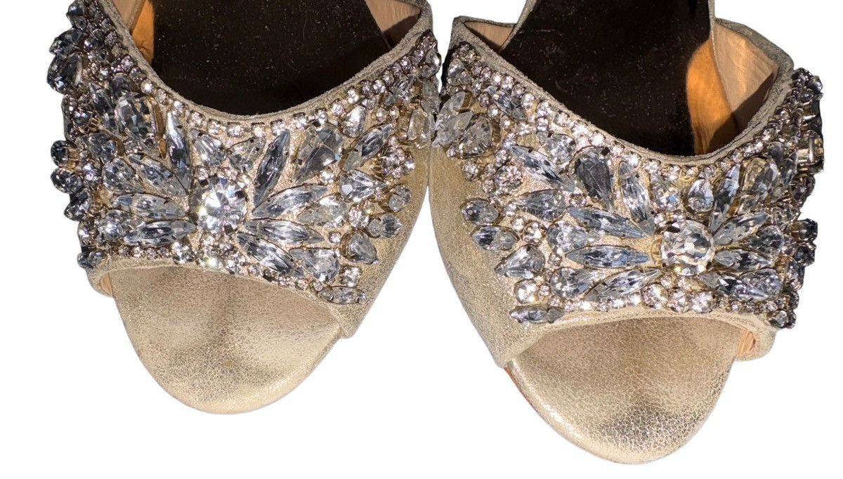 Badgley Mischka Badgley Mischka Crystal Embellished Heels Size US 8.5 / IT 38.5 - 4 Thumbnail