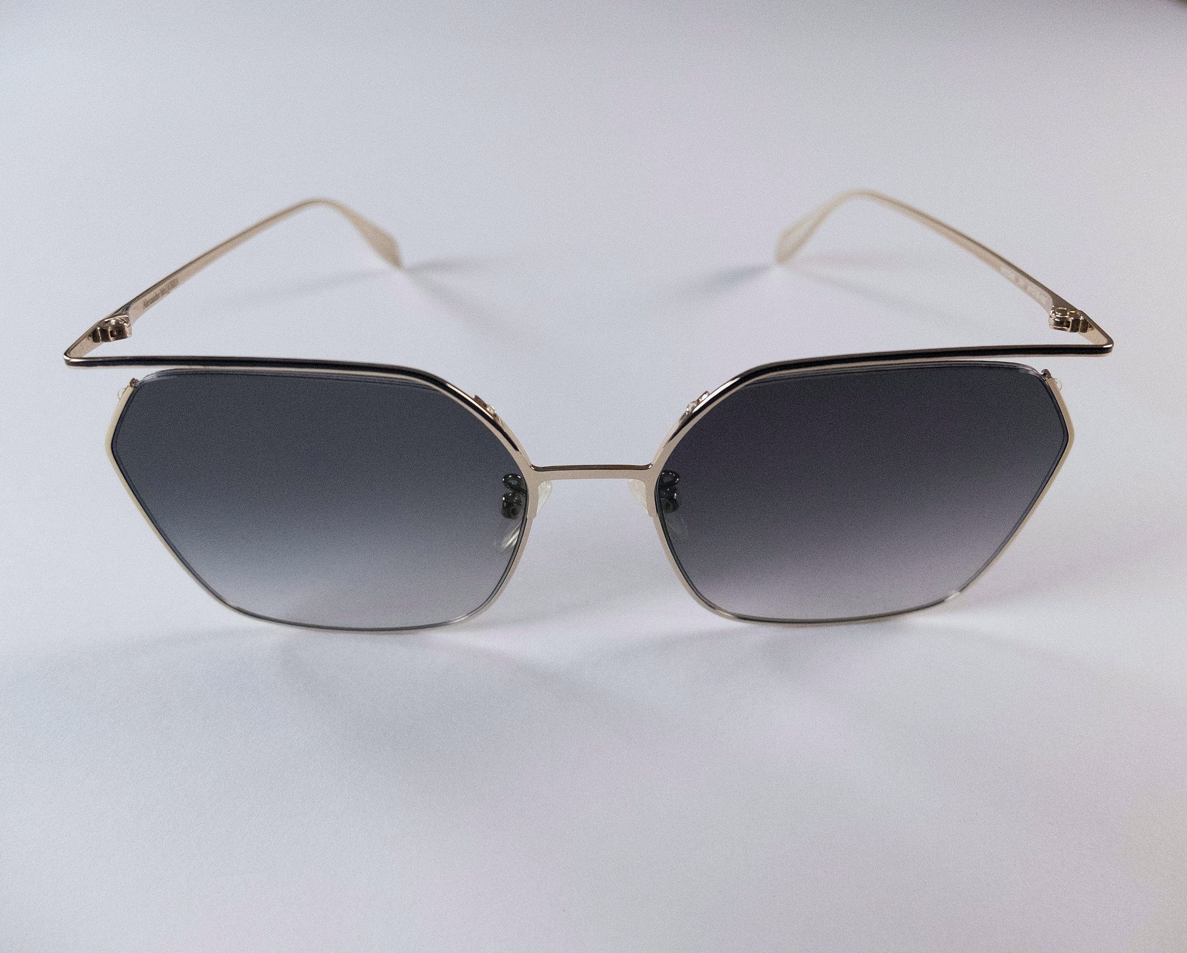 Alexander McQueen ALEXANDER MCQUEEN open frame oversize metal sunglasses Size ONE SIZE - 6 Thumbnail