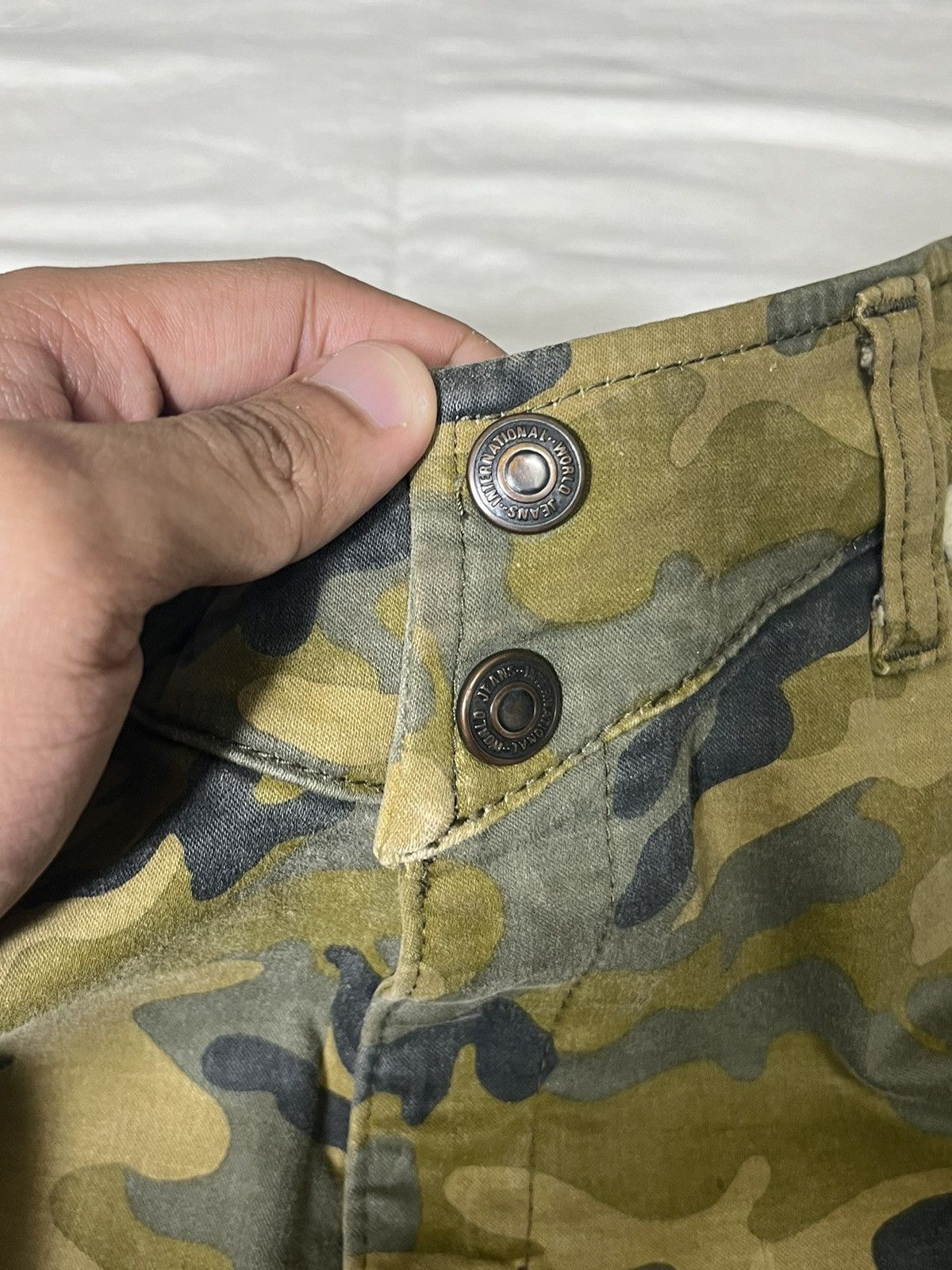 If Six Was Nine × Japanese Brand 26" Magic Square Army Camo Design Bootcut Pants Size 26" / US 2 / IT 38 - 9 Thumbnail