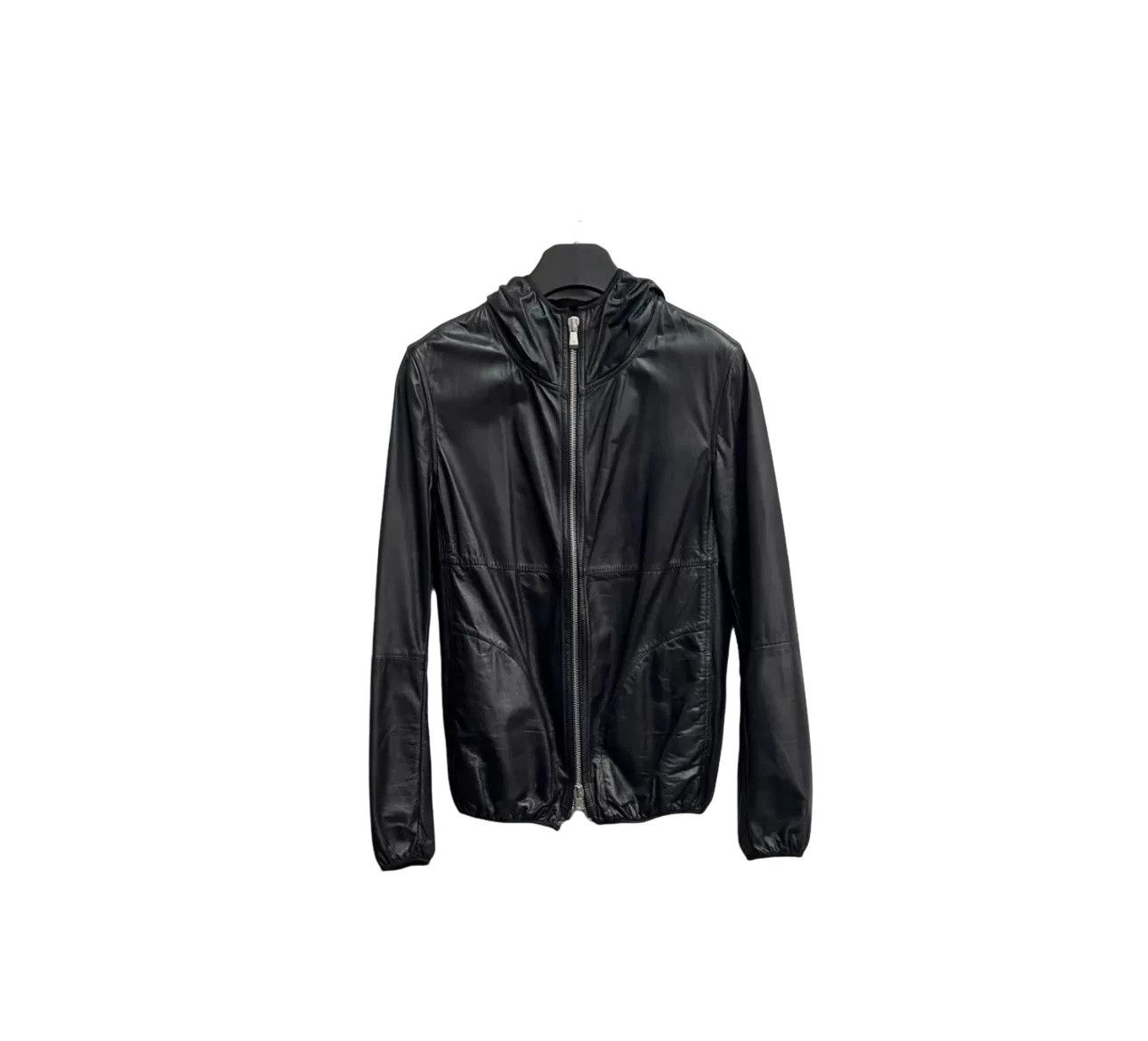 Armani Armani Lambskin Leather Hooded Jacket 46 Size US S / EU 44-46 / 1 - 1 Thumbnail