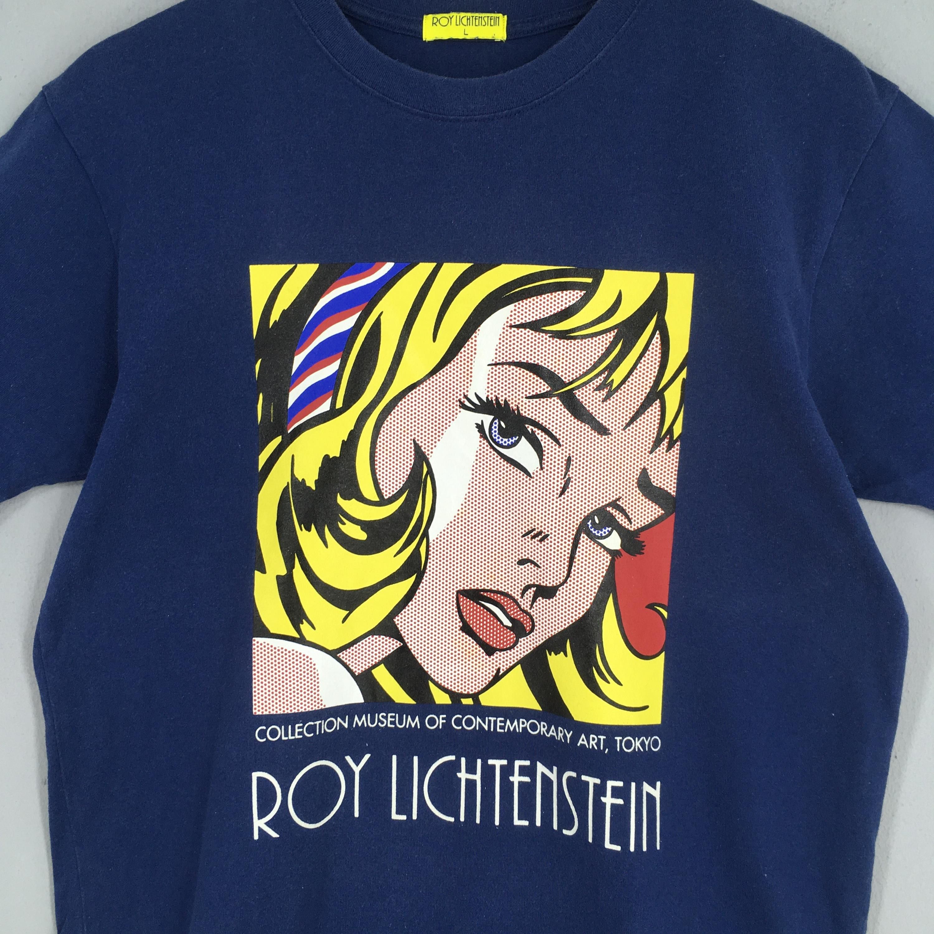 Art Comes First Roy Lichtenstein Girl with Hair Ribbon Artwork T shirt Large Size US L / EU 52-54 / 3 - 2 Thumbnail